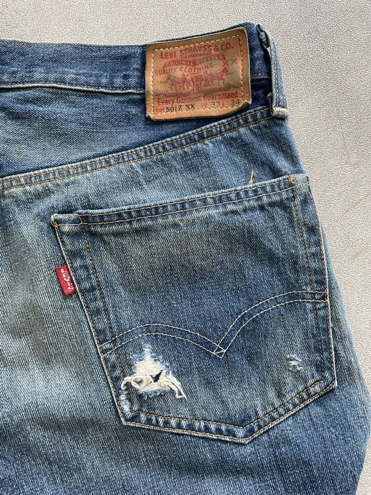 Japanese Brand × Levi's × Levi's Vintage Clothing Levis 501 zxx Selvedge Vintage Big E X Japanese Brand Size US 33 - 3 Thumbnail