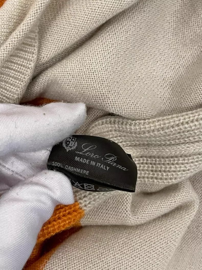 Loro Piana LORO PIANA Orange patchwork cashmere sweater Size M / US 6-8 / IT 42-44 - 5 Thumbnail