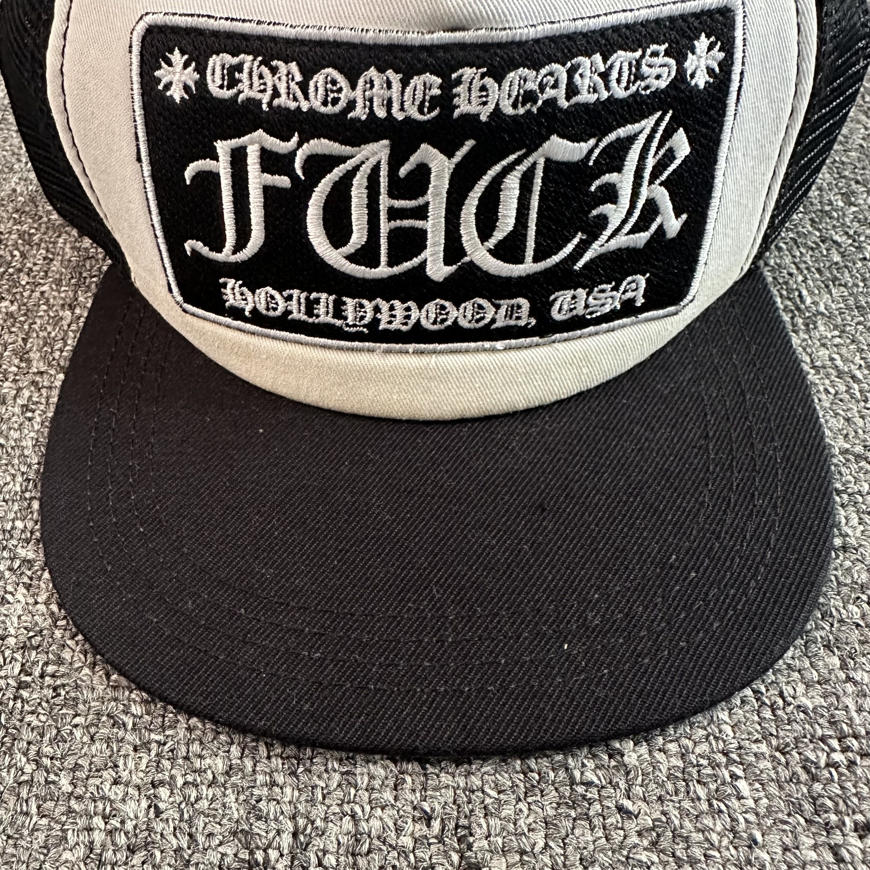 Chrome Hearts Chrome Hearts FUCK Trucker Hats Size ONE SIZE - 3 Thumbnail