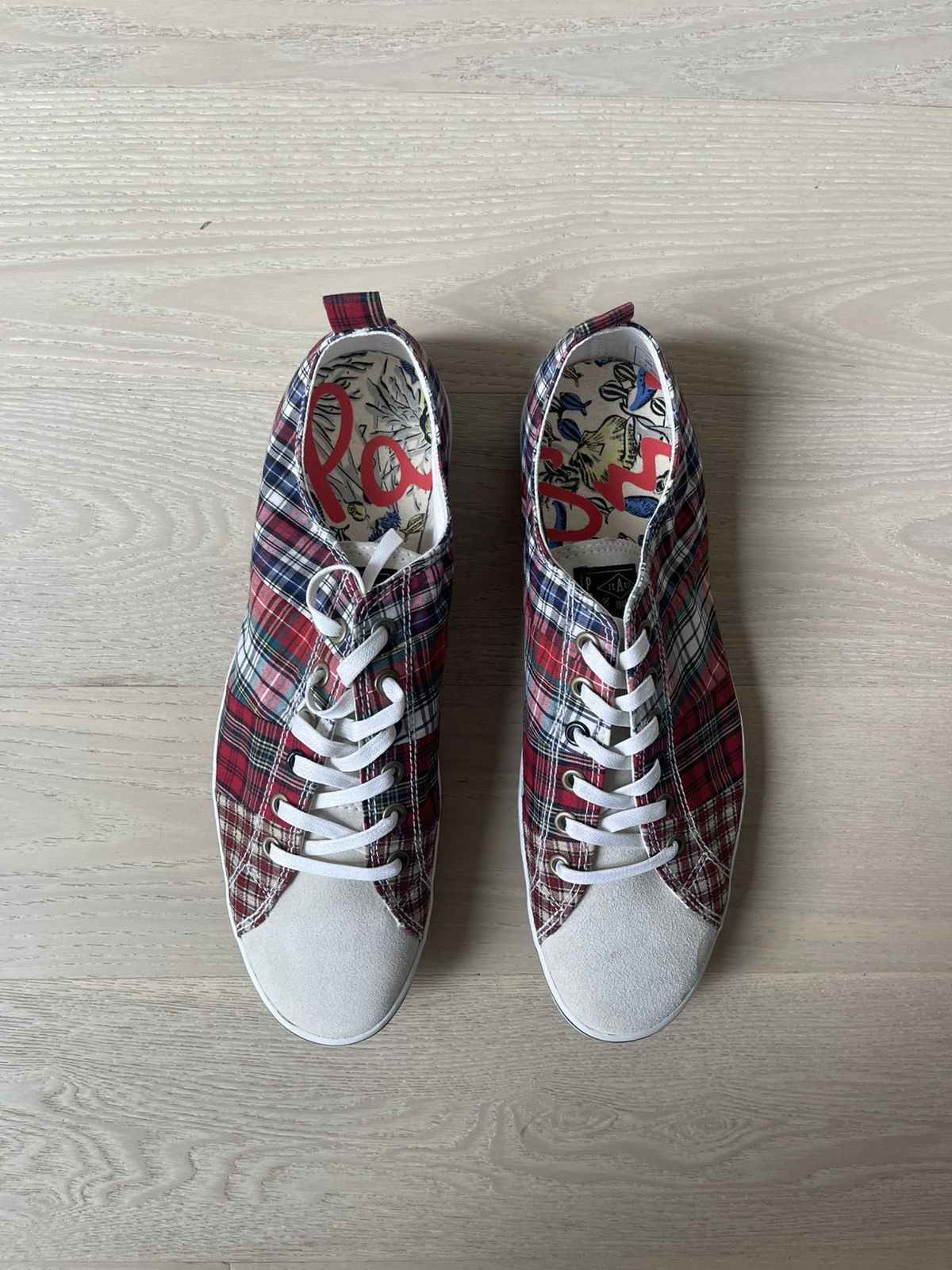 Paul Smith DS Paul Smith Musa Sneakers Red Tartan Multi UK7/US8 Men’s Size US 8 / EU 41 - 1 Thumbnail