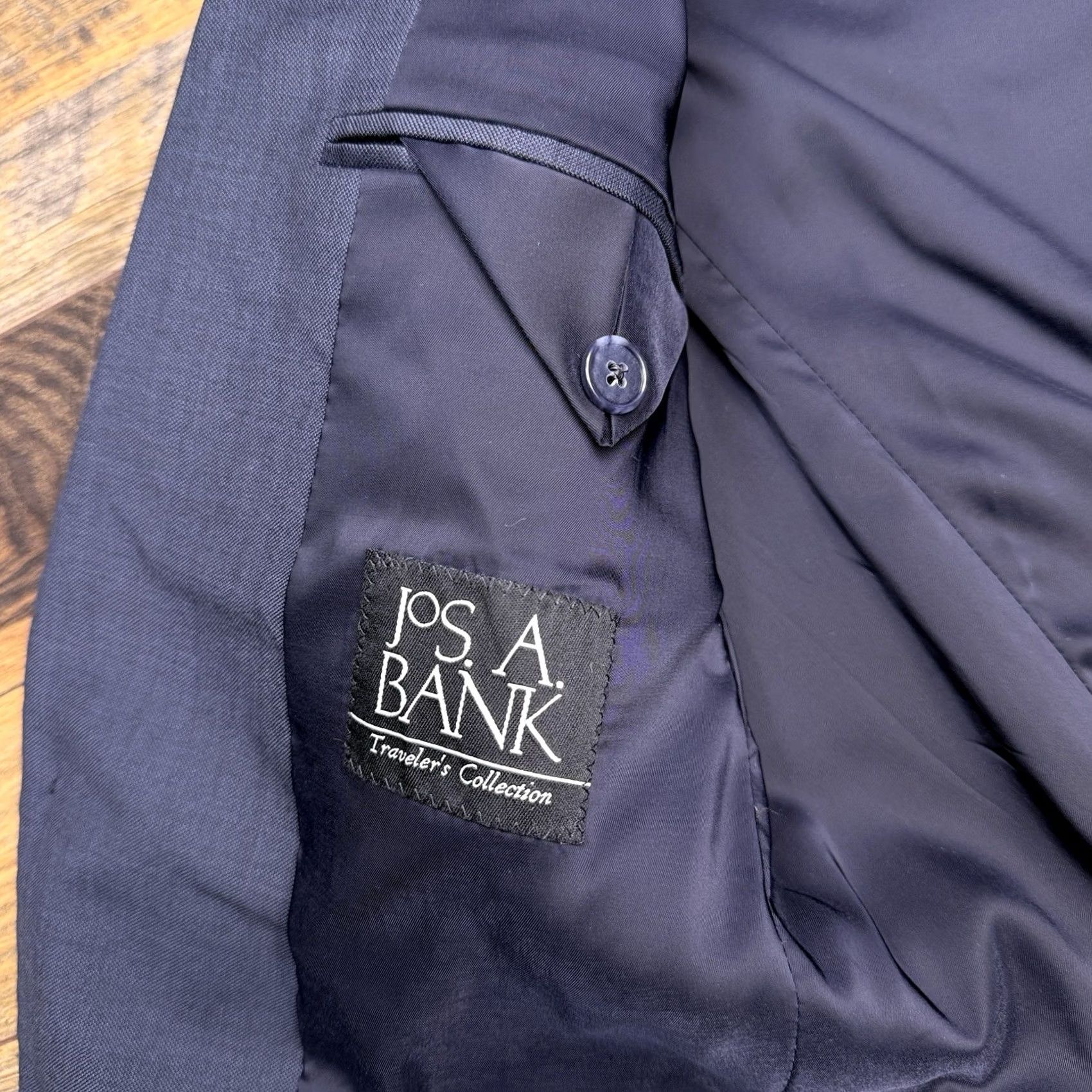 Jos. A. Bank Jos A Bank Travelers Collection Suit Jacket 38 Long Wool Blazer Size 38R - 4 Thumbnail