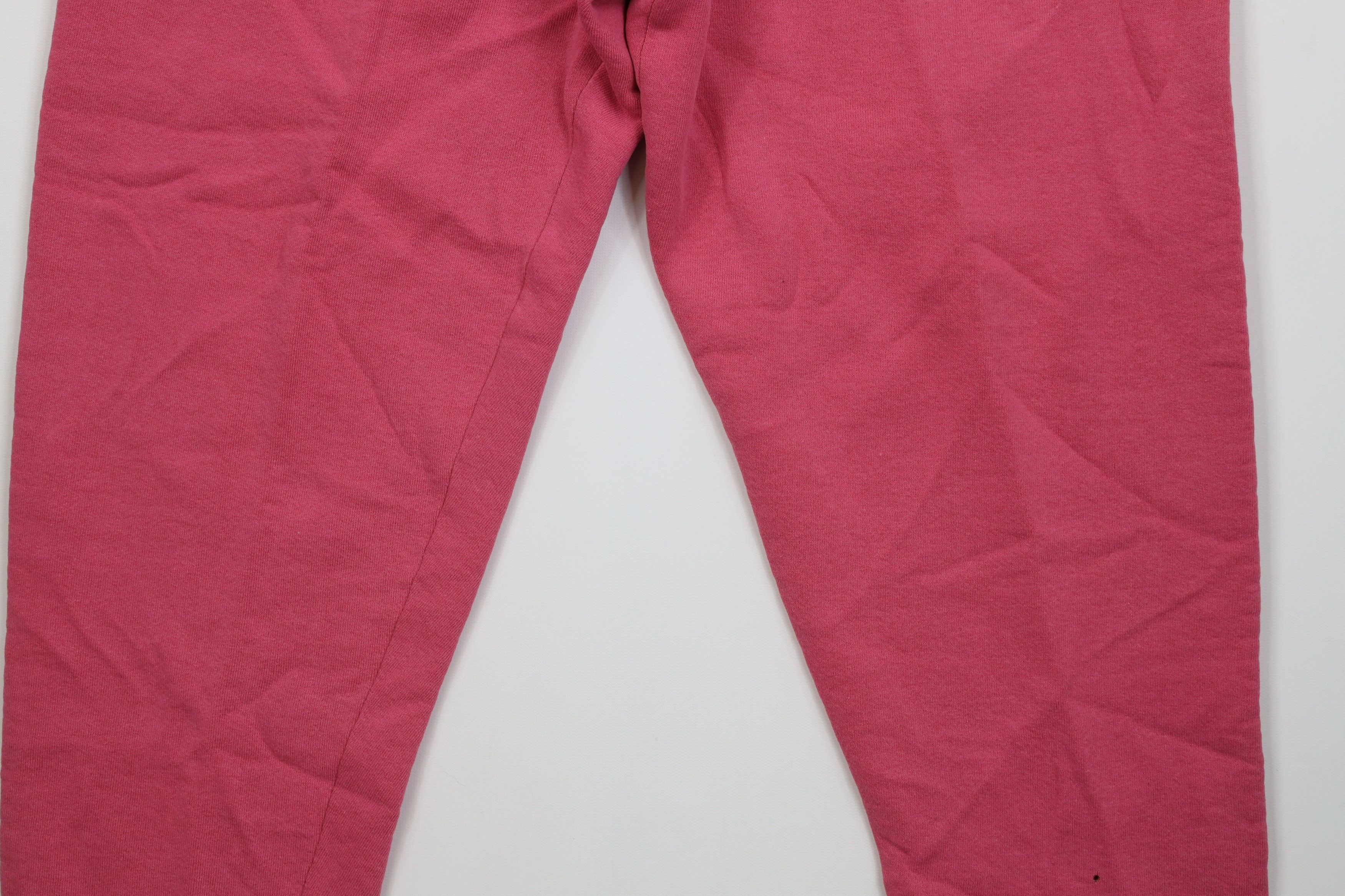 Vintage Vintage 90s Streetwear Blank Tapered Leg Sweatpants Pink USA Size 31" - 4 Thumbnail