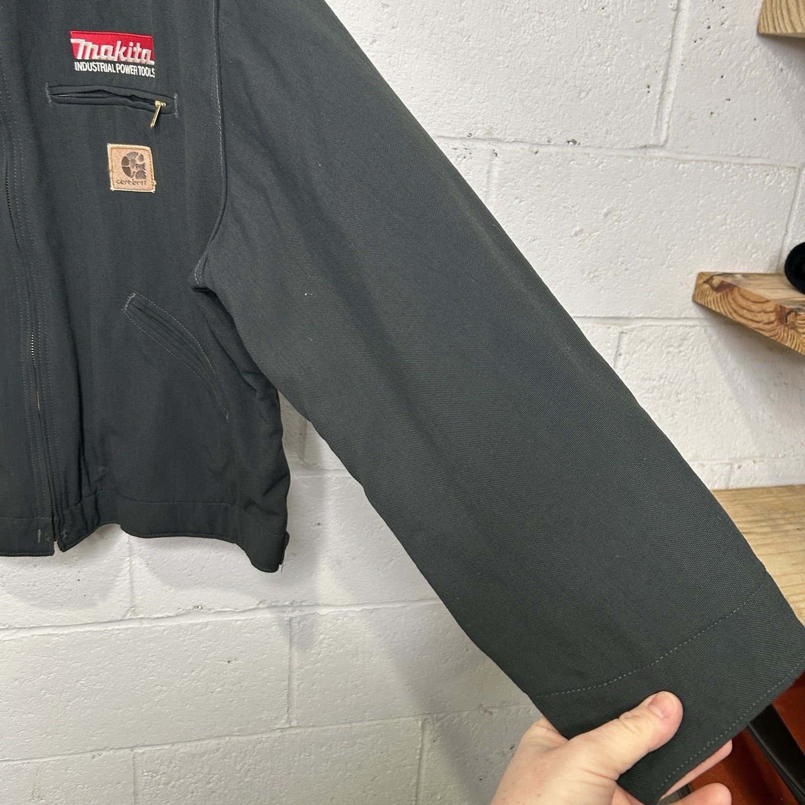Carhartt Vintage Carhartt Blanket-Lined Detroit Jacket “Charcoal” Size US XL / EU 56 / 4 - 10 Thumbnail
