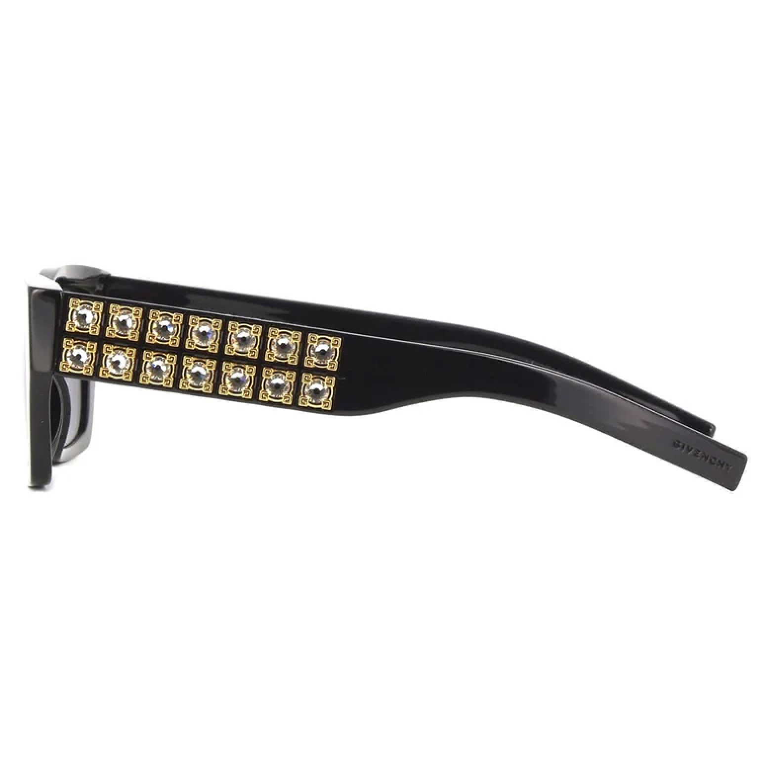 Givenchy Givenchy Sunglasses GV40077I 01A Shiny Black and Studs/Grey Size ONE SIZE - 10 Thumbnail