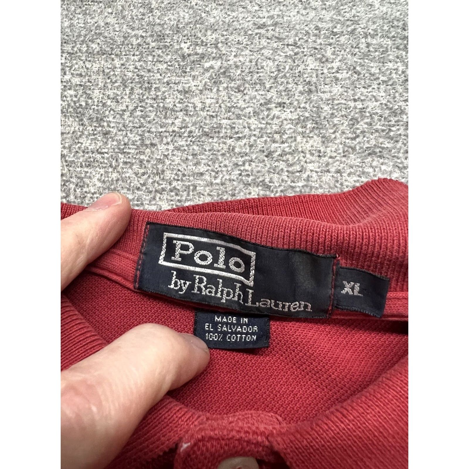 Polo Ralph Lauren Polo Ralph Lauren Polo Shirt Men XL Red Short Sleeve Pony Logo Vintage No Size US XL / EU 56 / 4 - 4 Thumbnail