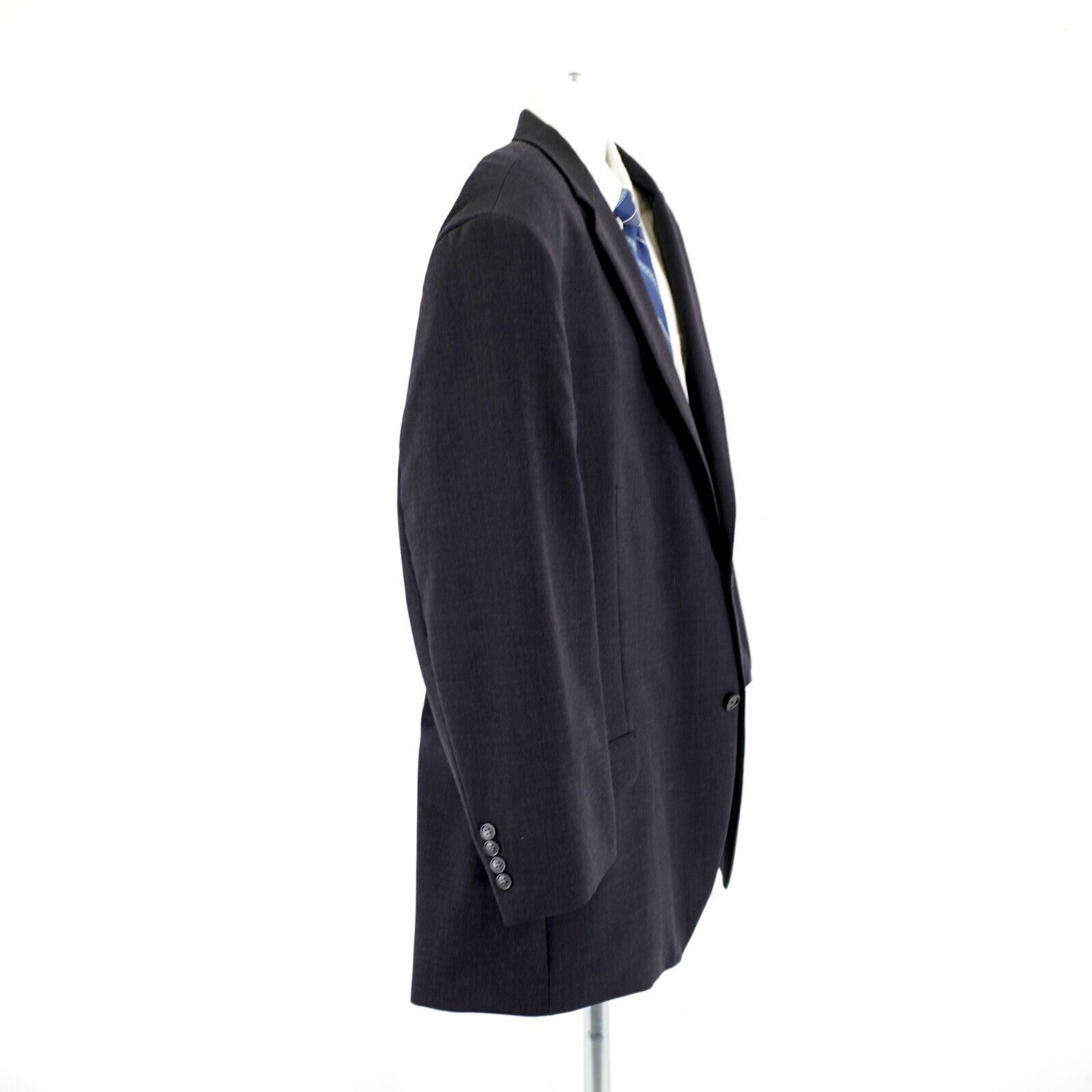 Pronto Uomo Pronto Uomo 52L Gray Wool Suit Jacket 2 Button Constructed / Size 52L - 7 Thumbnail