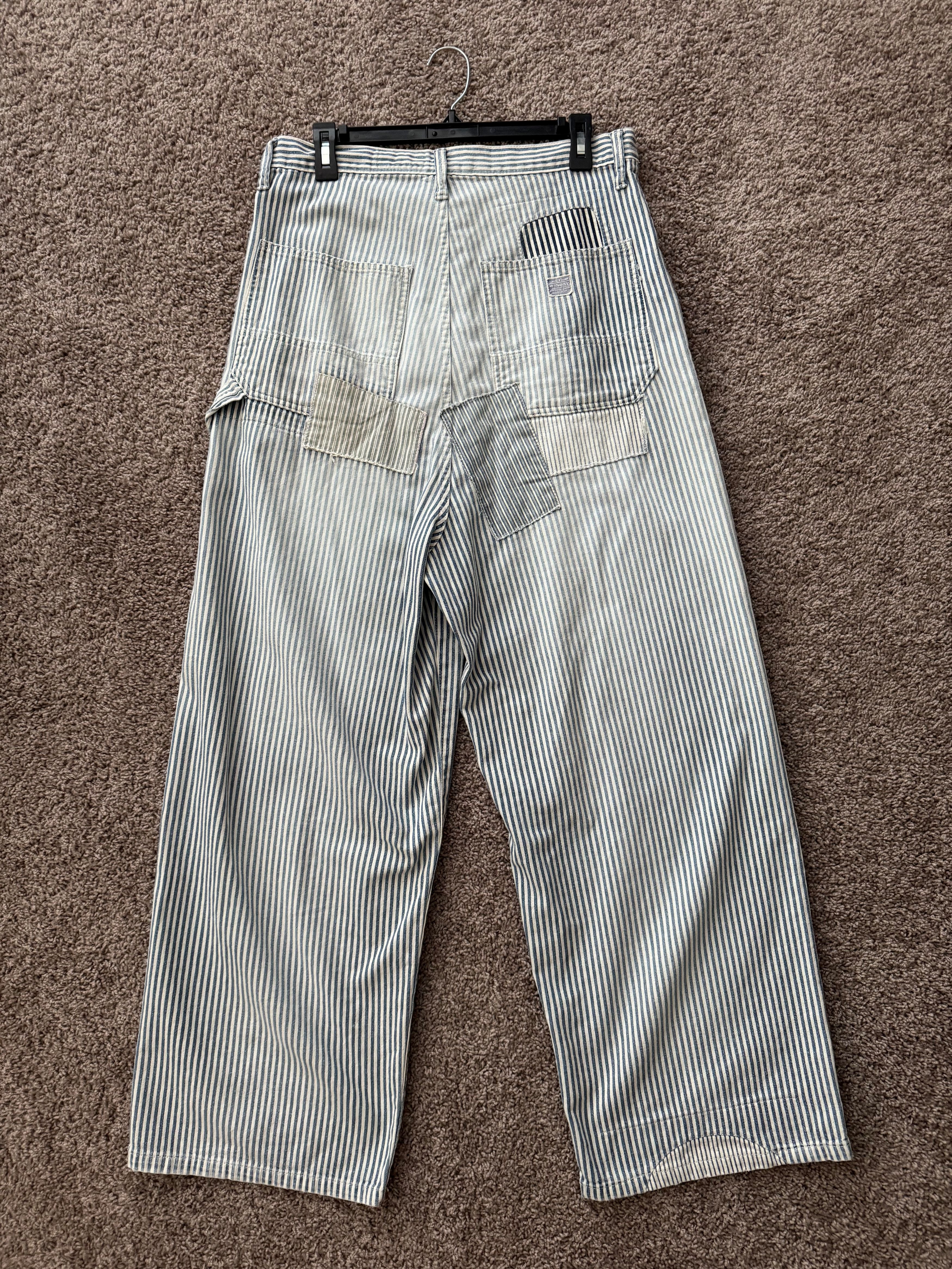 Kapital Kountry 10oz HICKOREE Stripe Painter PORT Baggy Pants Size US 32 / EU 48 - 2 Thumbnail