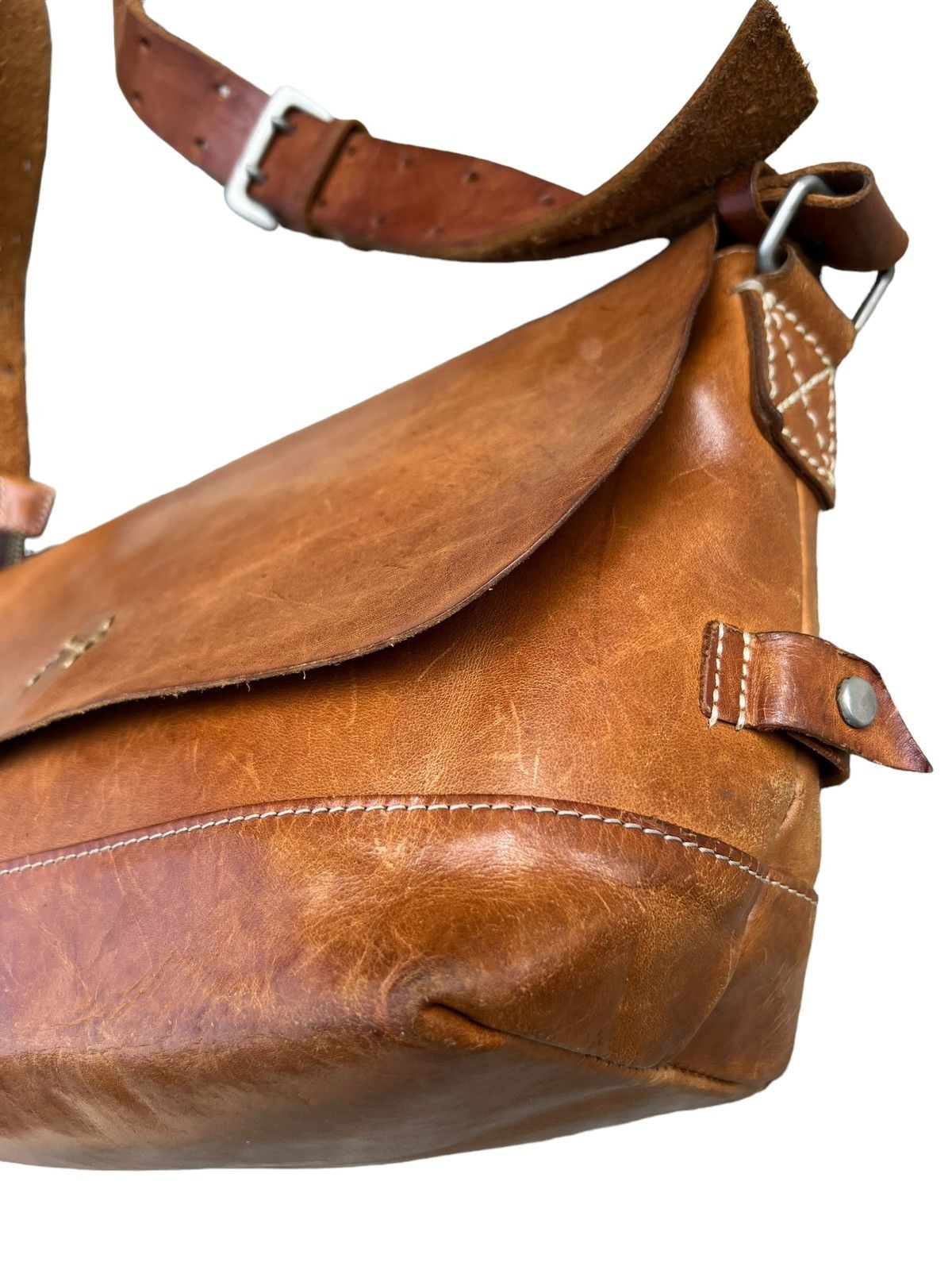 Leather H 1203 Mano Fece Japan Patina Leather Bag Size ONE SIZE - 7 Thumbnail