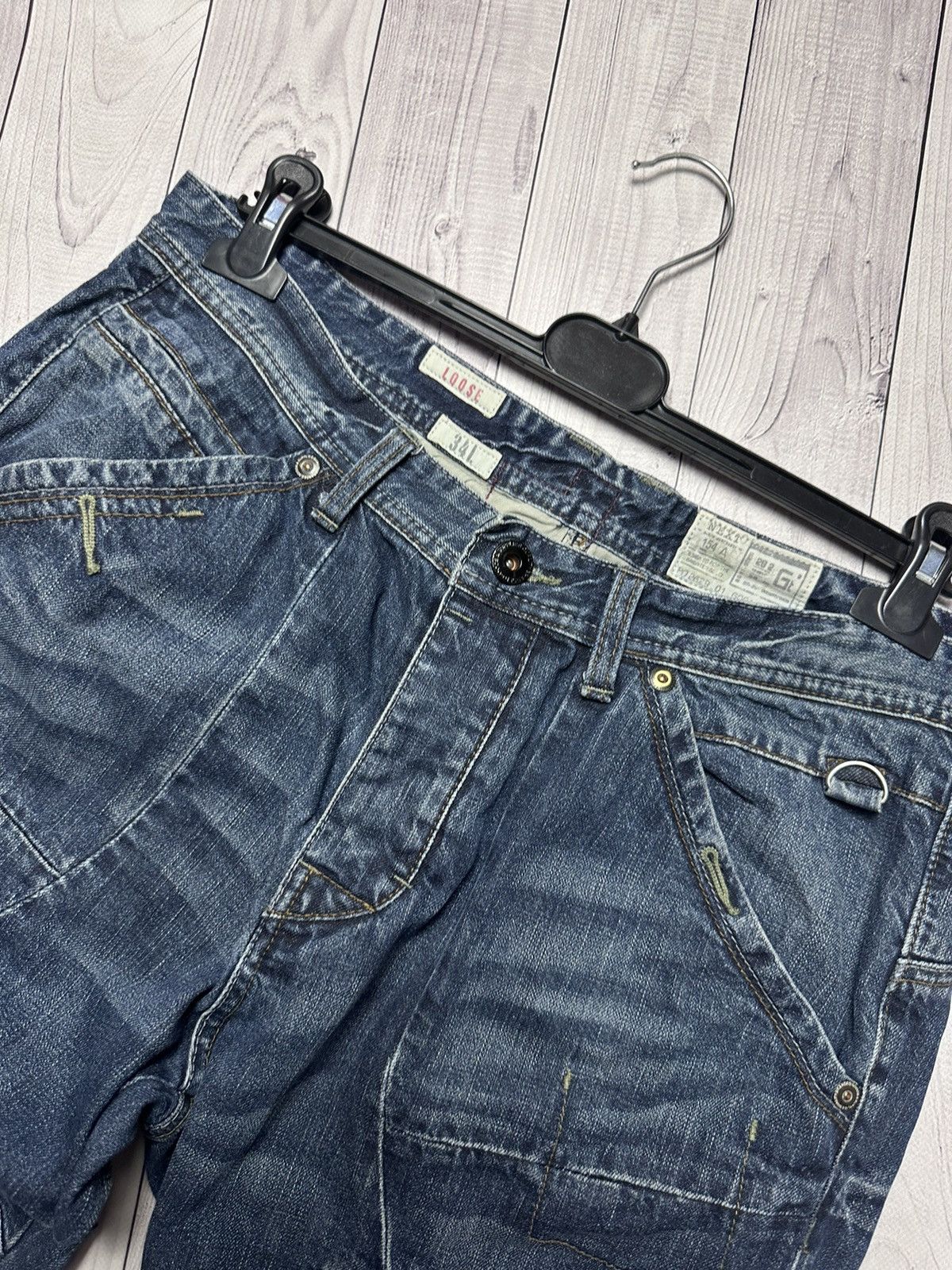 Other × Vintage Vintage cargo multi pocket denim jeans rare size 34/36 Size US 36 / EU 52 - 8 Thumbnail