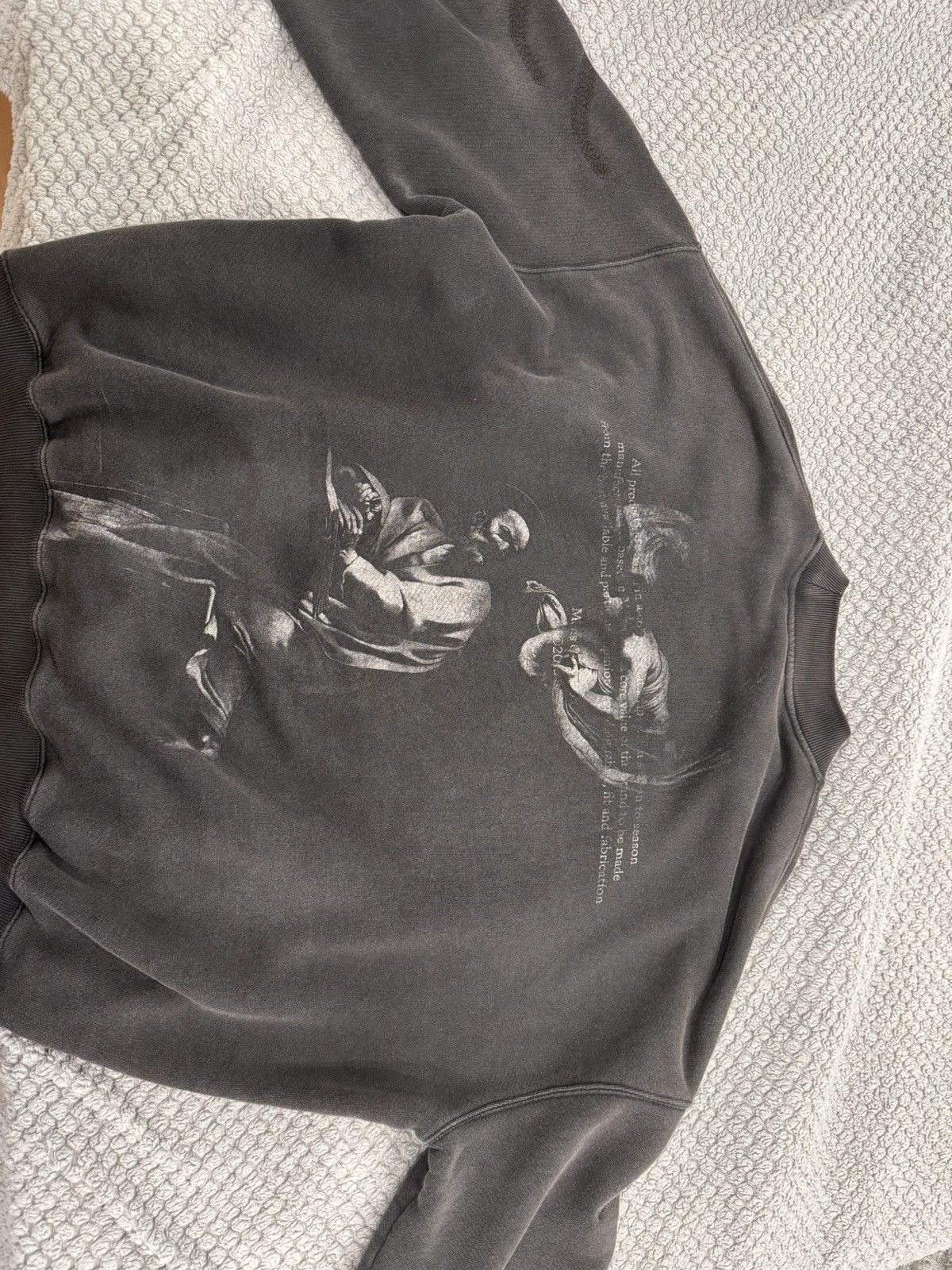 Off-White Off-White Black S.Matthew Oversized Crewneck Size US XL / EU 56 / 4 - 2 Thumbnail