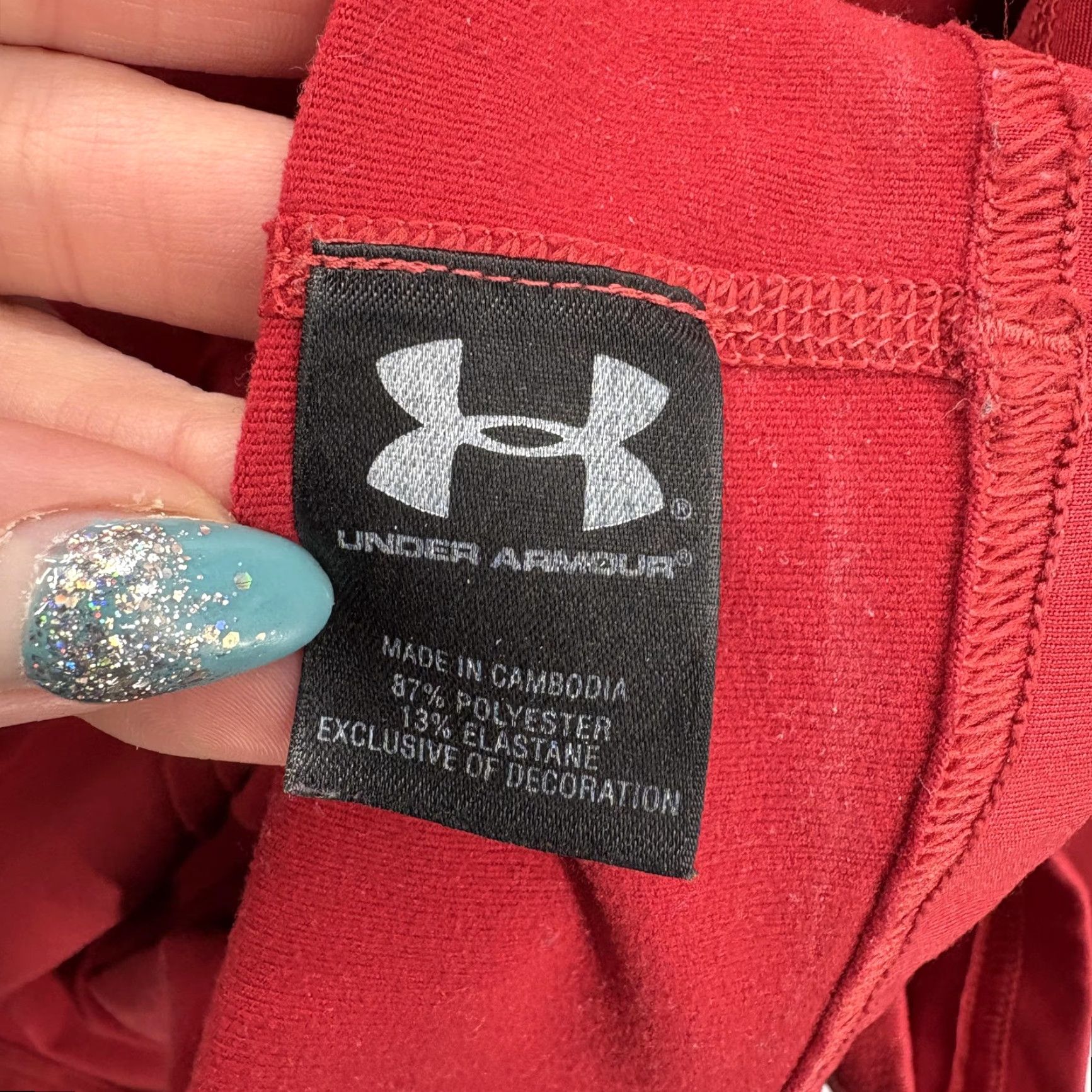 Under Armour Under Armour ColdGear Shirt Mens 2XL Red Long Sleeve Fitted Oakhaven Golf Club Size US XXL / EU 58 / 5 - 5 Thumbnail