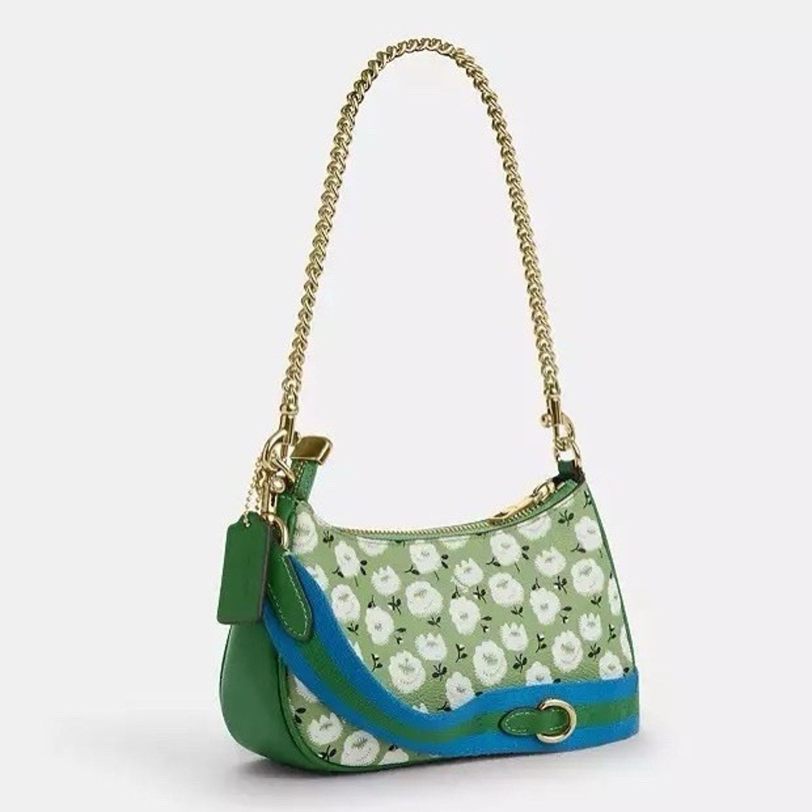 Coach NWT Coach Teri Mini Crossbody Bag Floral Print CBG84 Kelly Size ONE SIZE - 8 Thumbnail