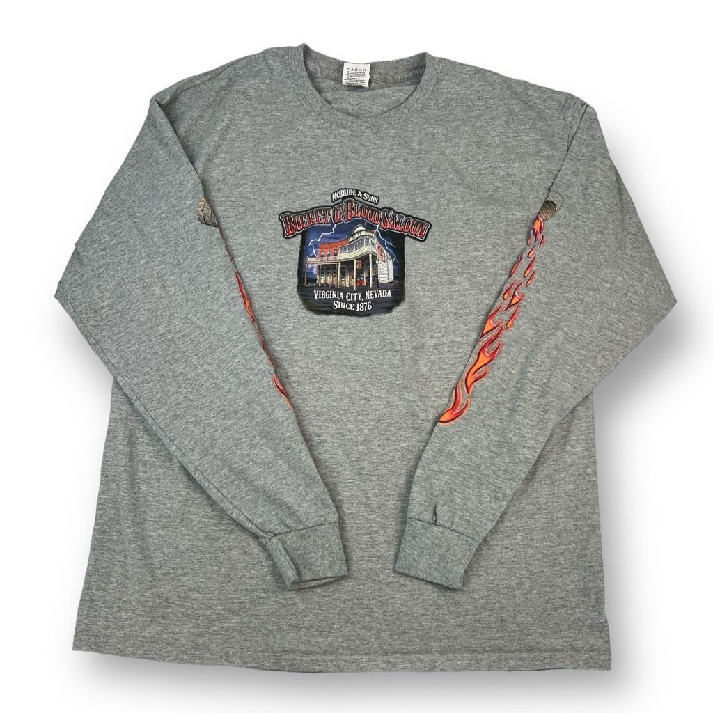 Fruit Of The Loom McBride & Sons Bucket Of Blood Heavy HD Fruit Of The Loom Long Sleeve T-Shirt XL Size US XL / EU 56 / 4 - 1 Thumbnail