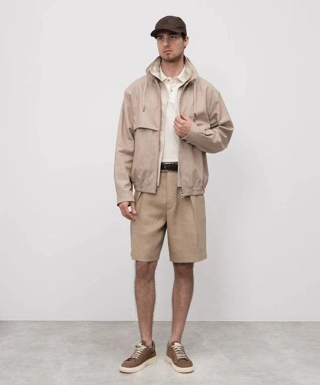 Loro Piana LORO PIANA Flax colored bomber jacket Size US M / EU 48-50 / 2 - 8 Thumbnail