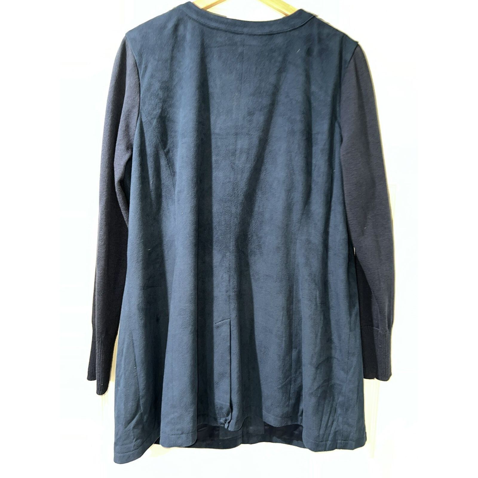 Halston H by Halston Women Tunic Blazer w/ Knit Size 18W A001601 Size ONE SIZE - 3 Thumbnail