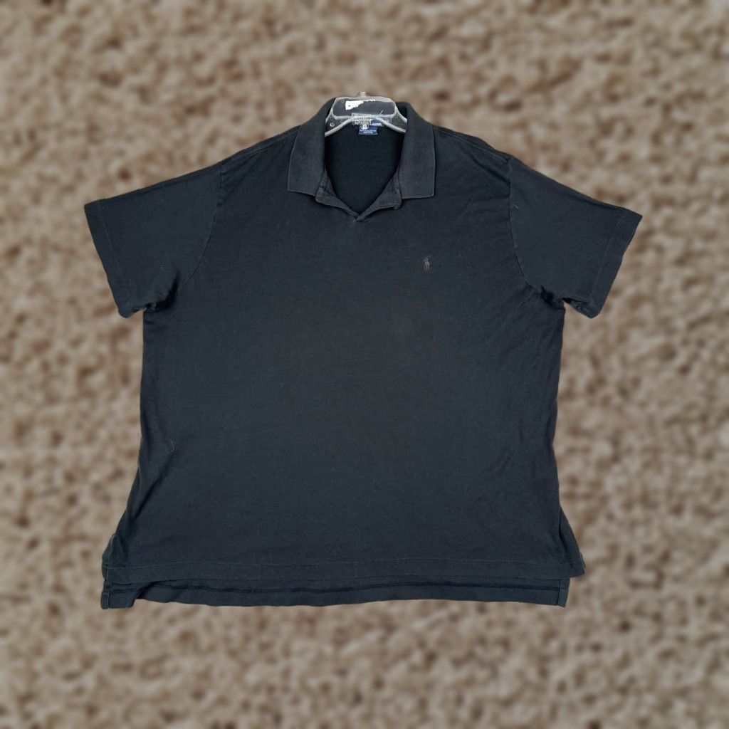 Polo Ralph Lauren Polo Ralph Lauren Polo Shirt Mens 2XL Black Pima Cotton Embroidered Logo Size US XXL / EU 58 / 5 - 1 Thumbnail