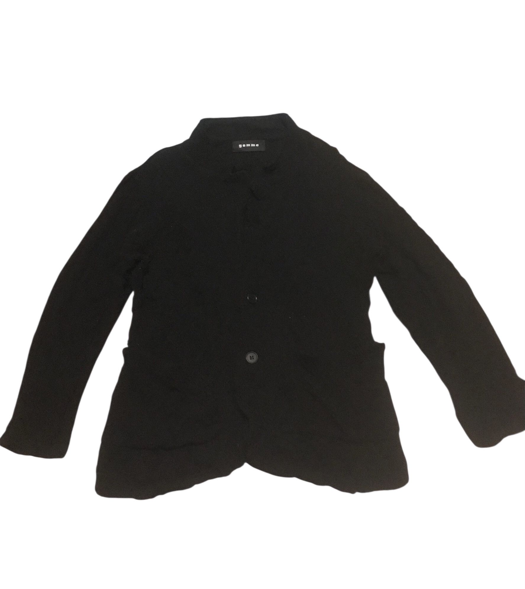 gomme Gomme By Yohji Yamamoto Strecthed Men Wool Knit Jacket Size US M / EU 48-50 / 2 - 1 Thumbnail