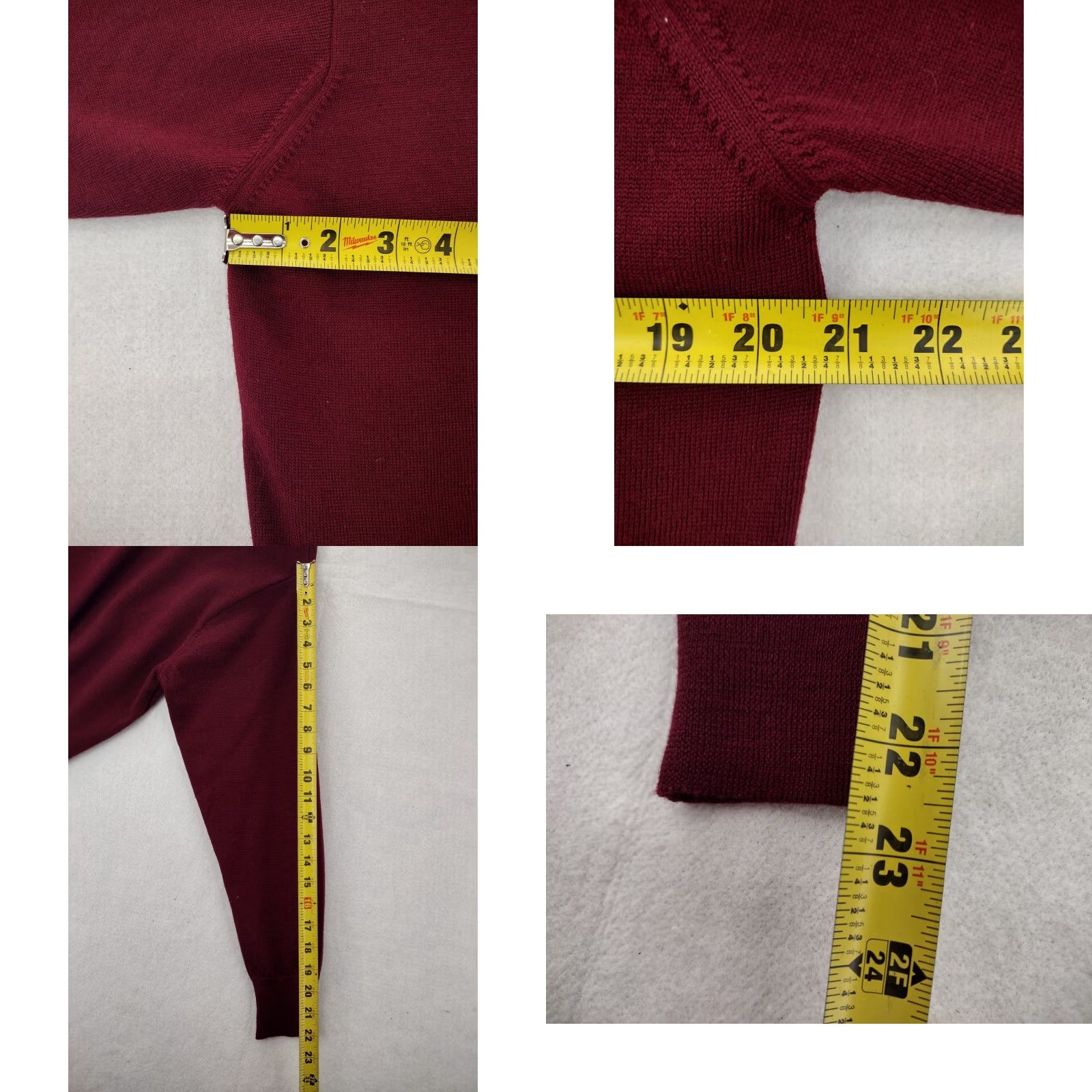 Vintage VINTAGE Monte Carlo Sweater Mens 40 Red Wool Pullover Crew Neck 90s Knit Pull over Shirt Mens Size US L / EU 52-54 / 3 - 9 Thumbnail