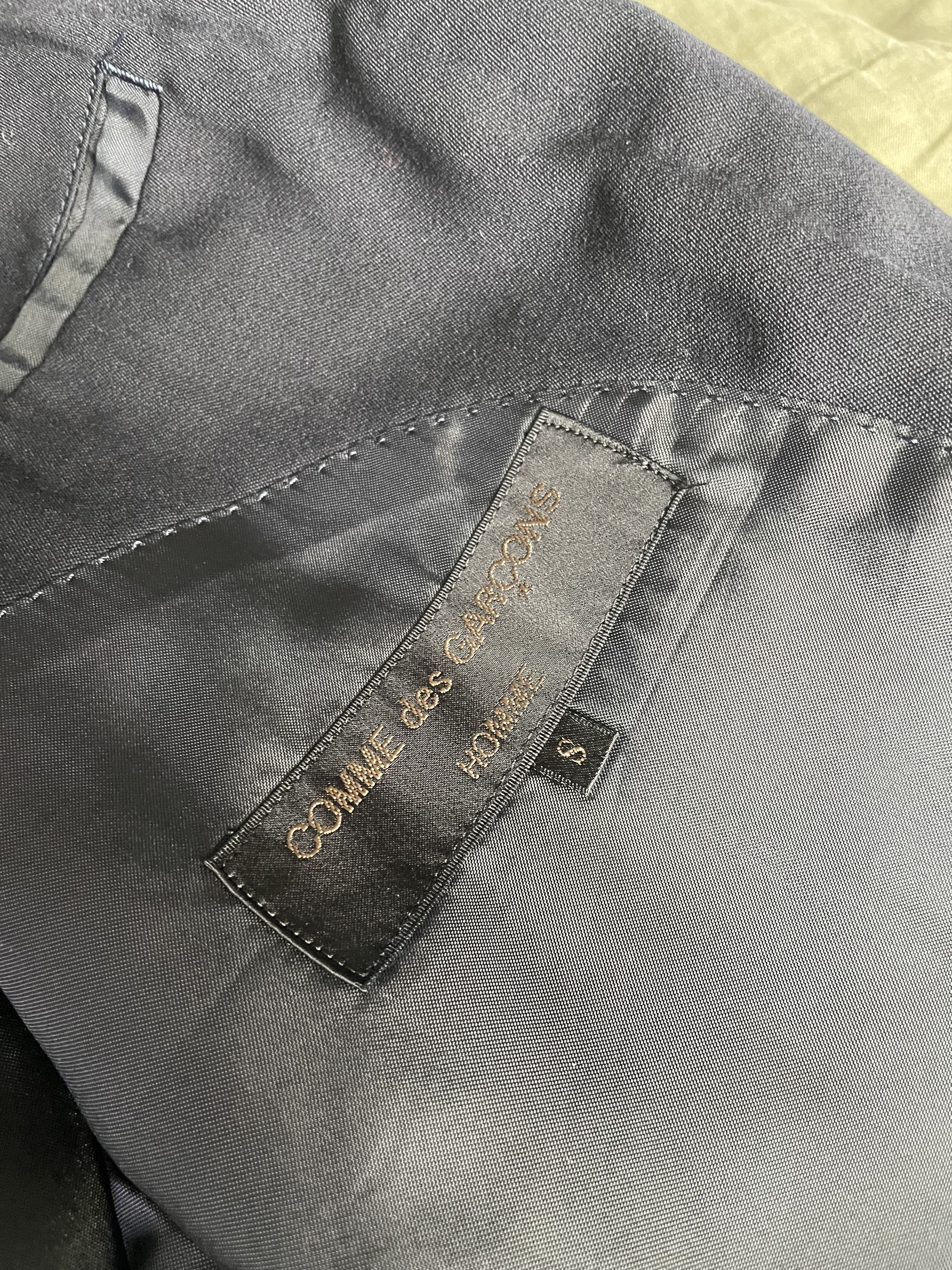 Comme des Garcons Comme des Garçons HOMME Single Button Blazer — Dark Navy Size 36S - 2 Thumbnail