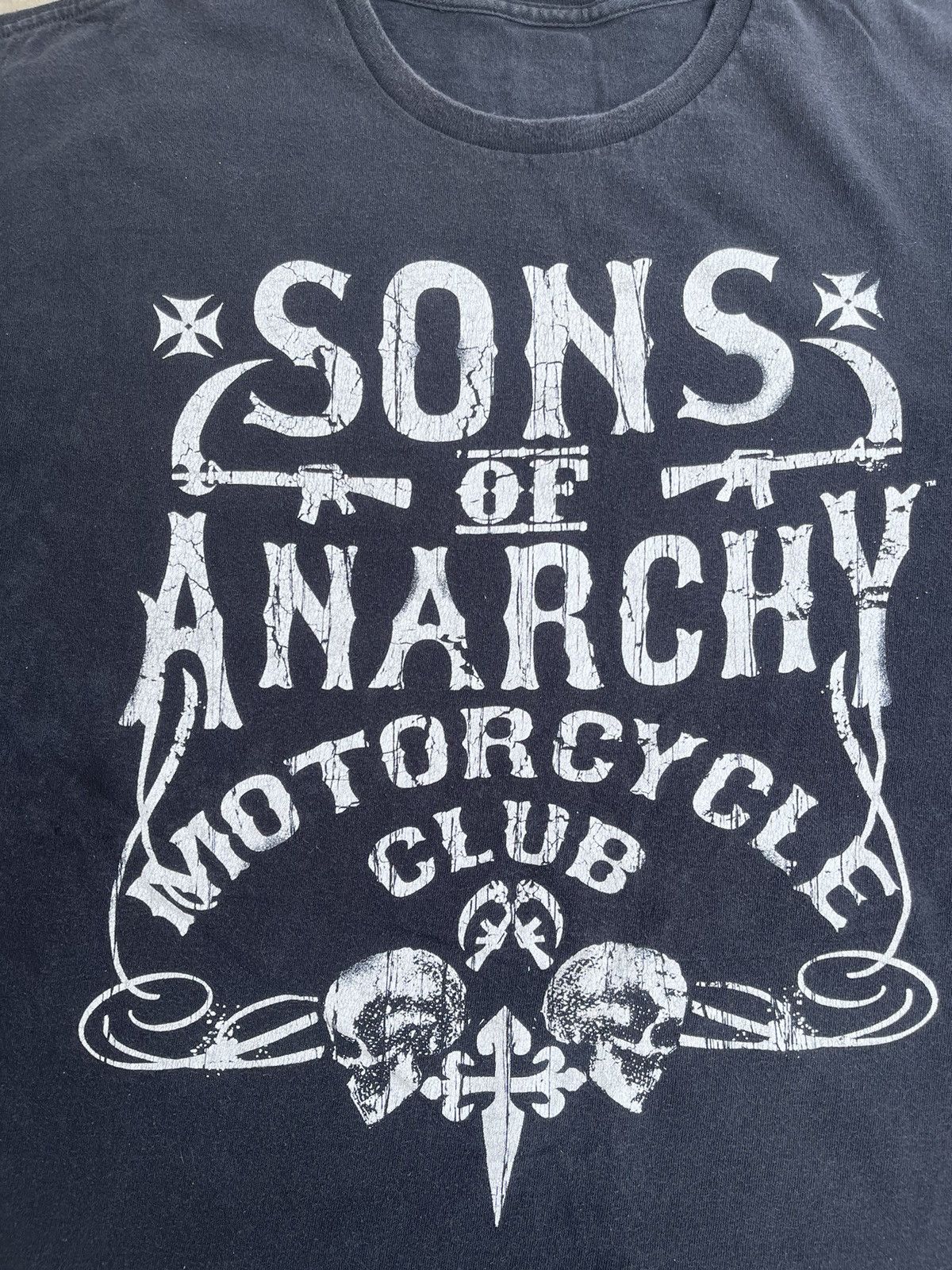 Vintage Sons of Anarchy Motorcycle Club Graphic T-Shirt - Black Size US XXL / EU 58 / 5 - 2 Thumbnail