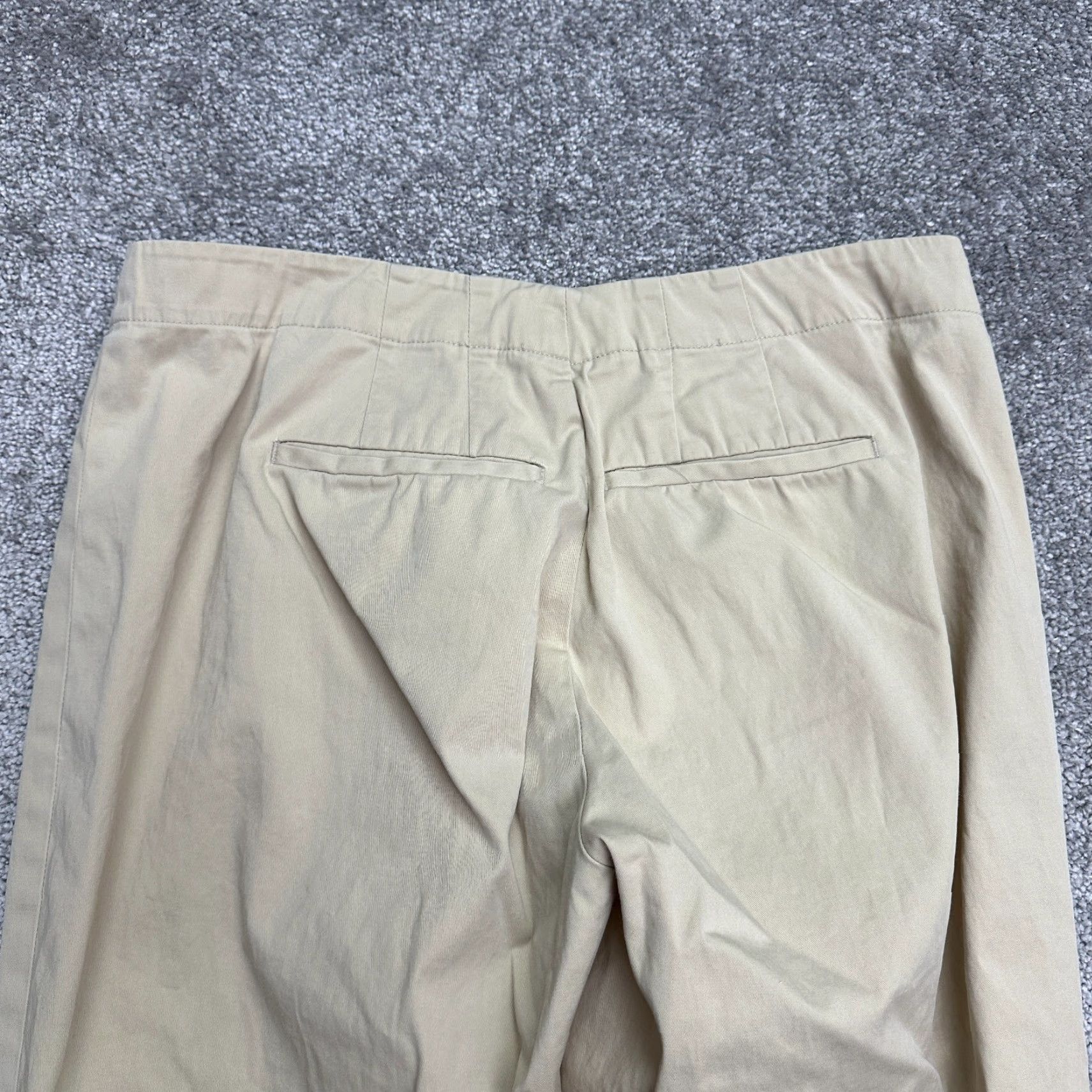 J. Jill J. Jill Khaki Pants Women 6 Brown Straight Leg Mid Rise Cotton Blend 32x26 Casual Travel Workwear Size 28" / US 6 / IT 42 - 4 Thumbnail