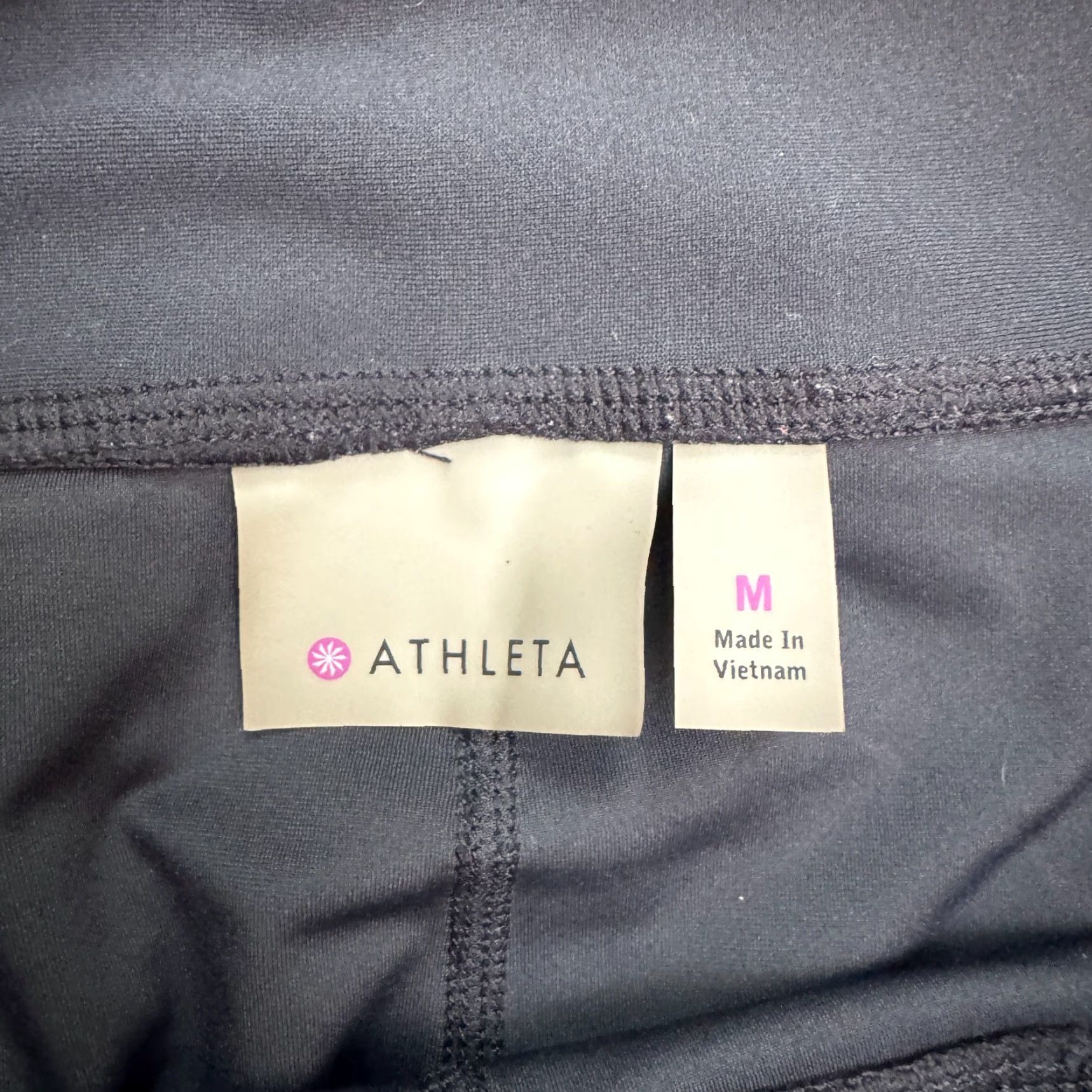 Athleta Athleta Leggings Womens Medium Black Capri Yoga Gym Athletic Slim Start with Pull On Comfort Breathable Size 32" / US 10 / IT 46 - 5 Thumbnail