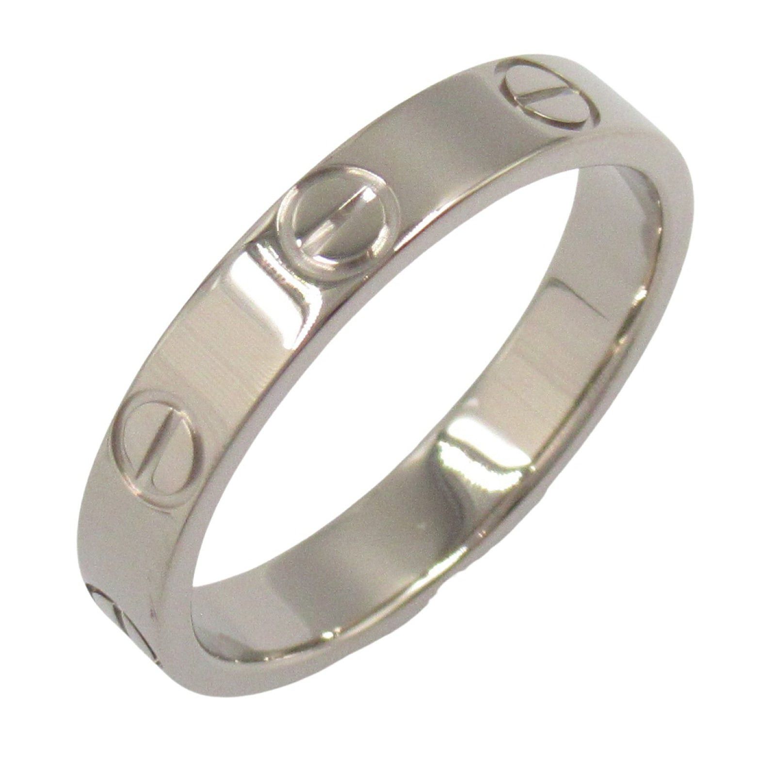 Cartier Cartier Mini Love Ring K18Wg (White Gold) Silver Size ONE SIZE - 1 Thumbnail