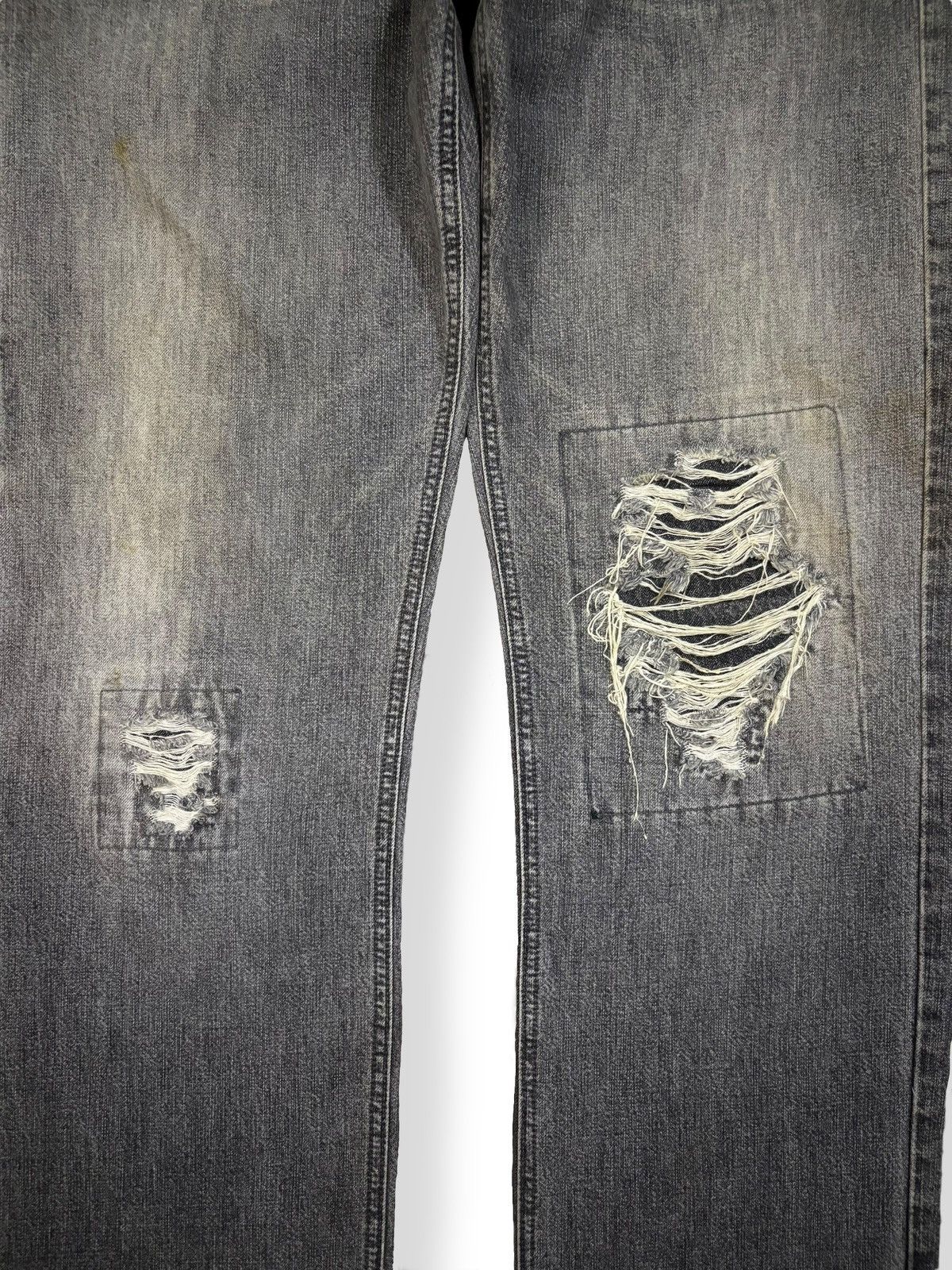 Japanese Brand Japanese Brand TMT Big Holiday Patchwork Distressed Jeans Size US 33 - 4 Thumbnail