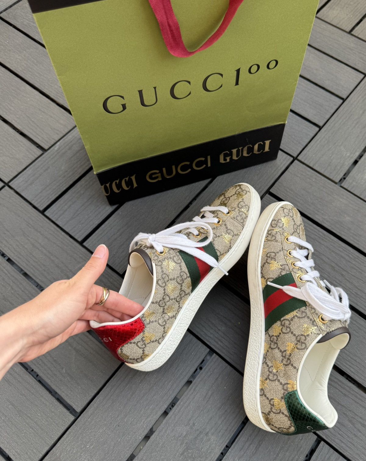 Gucci Gucci Ace GG supreme sneakers Size US 6 / IT 36 - 7 Thumbnail