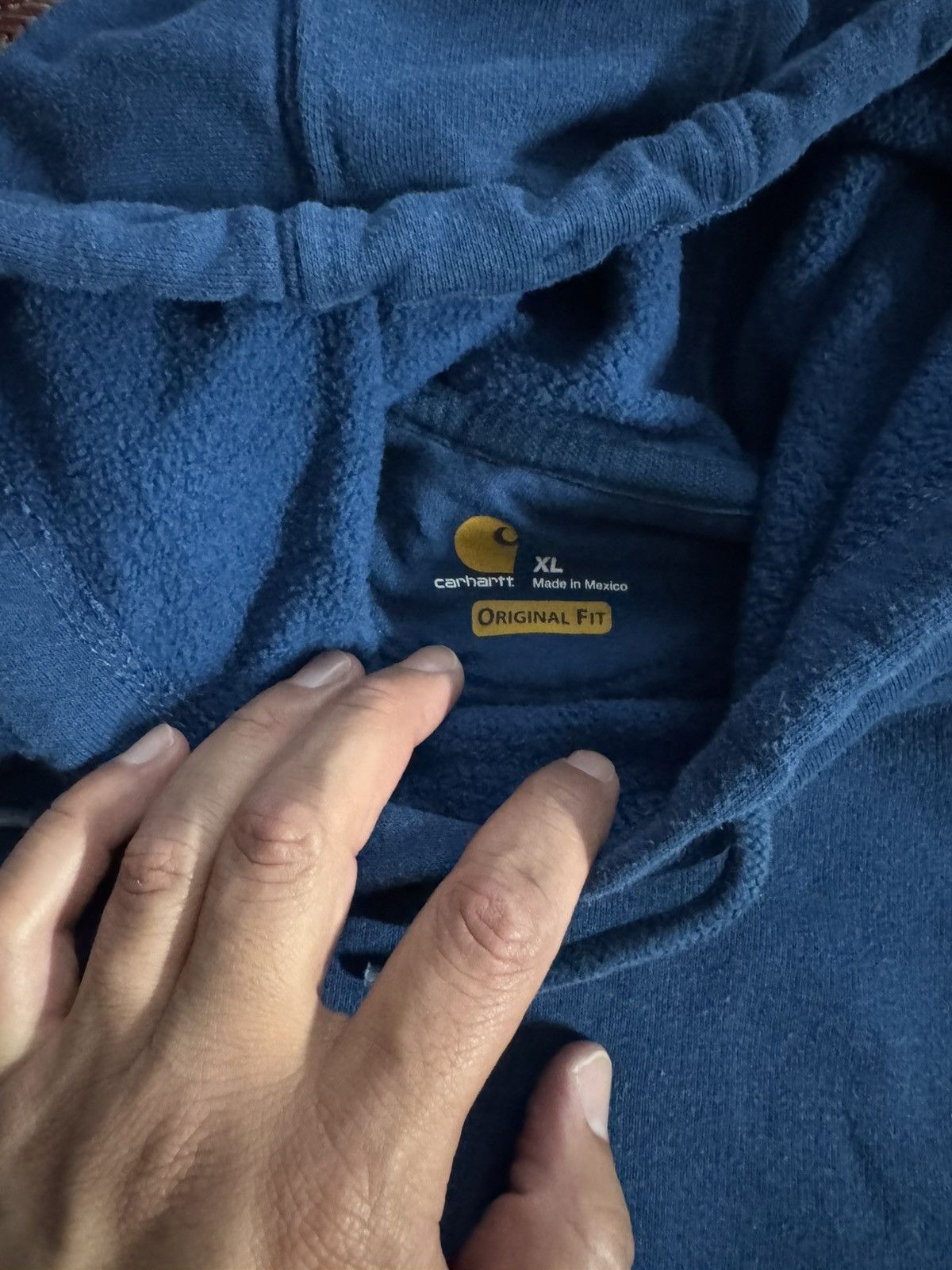 Carhartt Vintage Carhartt Sweater Deep Blue Hoodie Sz XL Size US XL / EU 56 / 4 - 3 Thumbnail