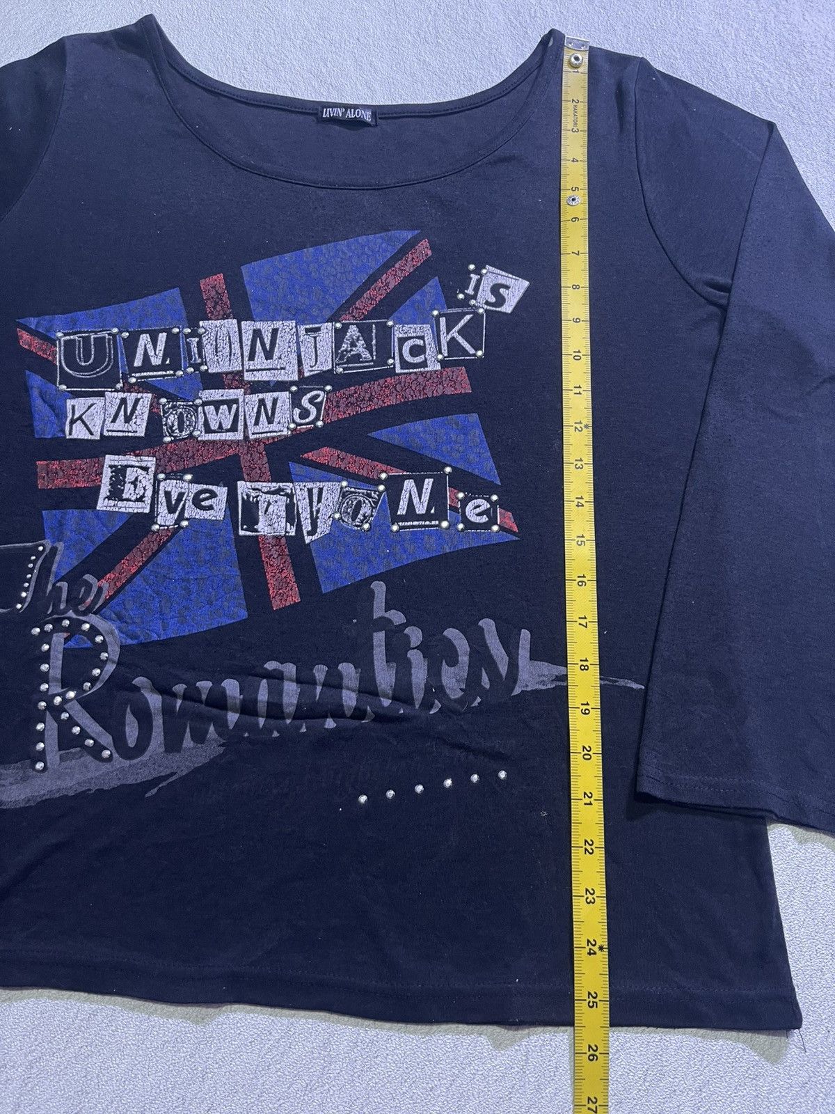 Hysteric Glamour VINTAGE Y2K LIVIN ALONE long sleeve tshirt ifsix LGB style Size US M / EU 48-50 / 2 - 7 Thumbnail
