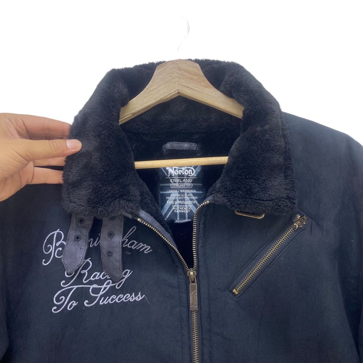 Norton Norton Rocker Speed Club Birmingham Racing Synthetic Leather Size US M / EU 48-50 / 2 - 4 Thumbnail