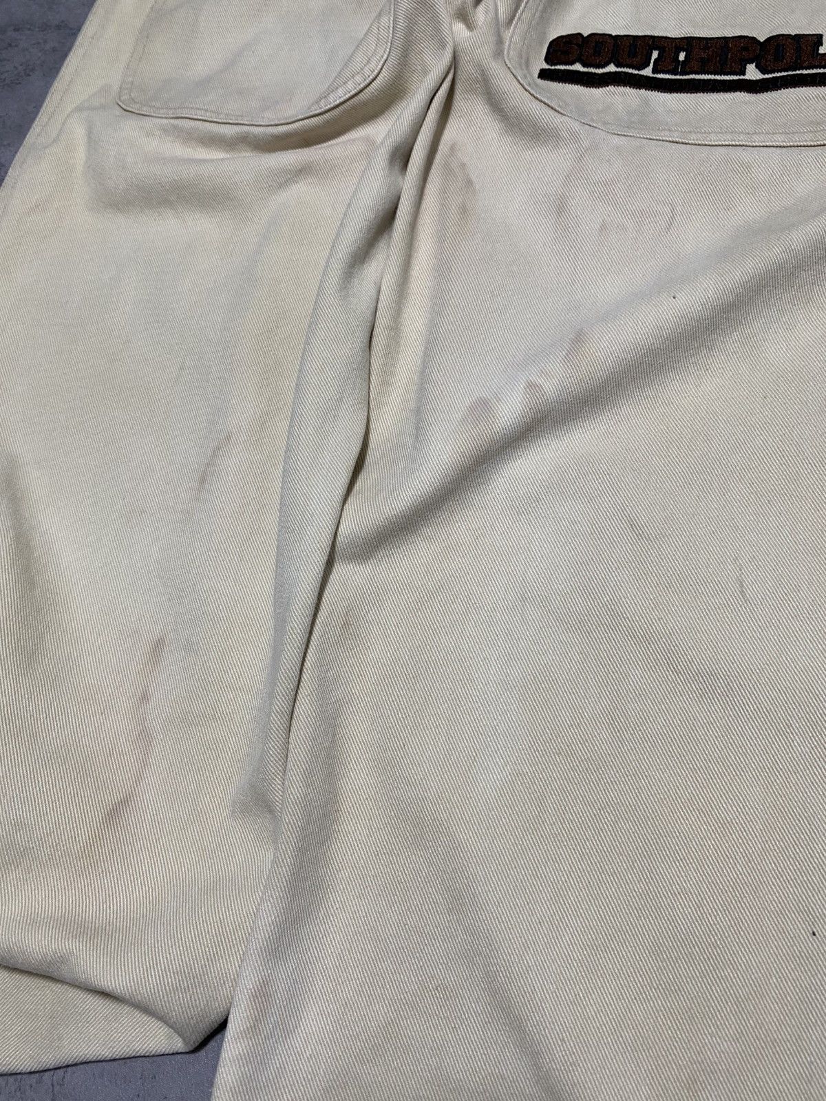 Southpole Y2K SOUTHPOLE BAGGY JEANS BEIGE Size US 34 / EU 50 - 7 Thumbnail