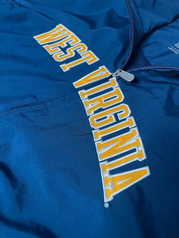 Nike × Vintage Vintage Nike West Virginia Windbreaker Jacket - Size L Size US L / EU 52-54 / 3 - 4 Thumbnail