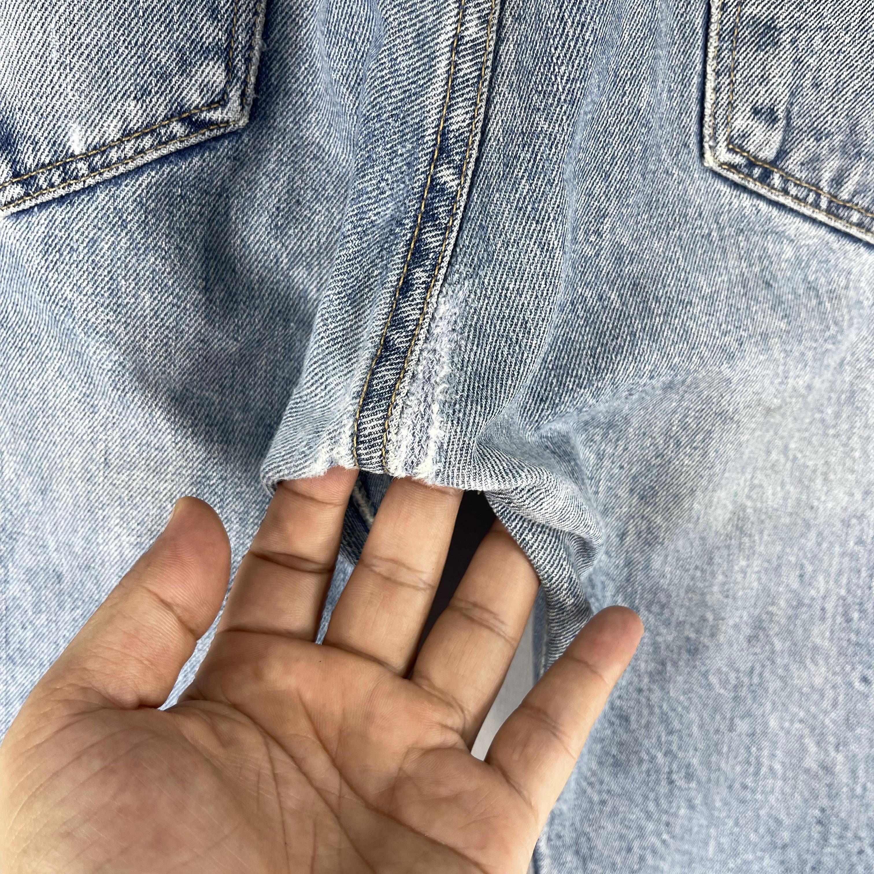 Levi's Vintage Clothing × Vintage W33 L28 Vintage Levis 501 Distressed Reinforced Jeans Size US 33 - 12 Thumbnail