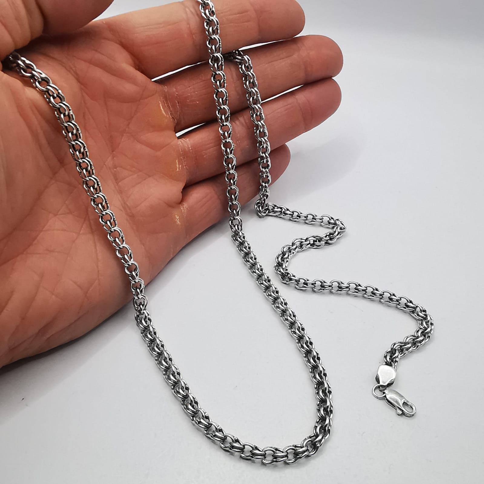 Sterling Silver × Vintage Vintage Jewelry Chain, 925 Sterling Silver, Signed 32,55g Size ONE SIZE - 4 Thumbnail
