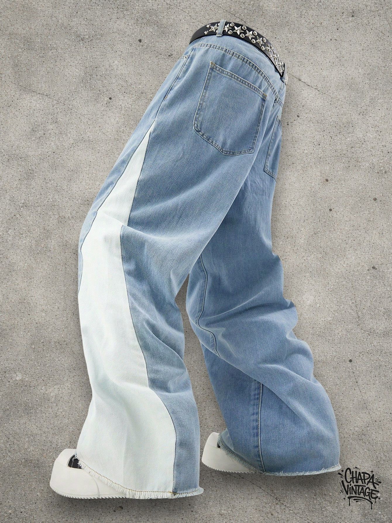 Japanese Brand Baby blue wide jeans Size US 32 / EU 48 - 3 Thumbnail