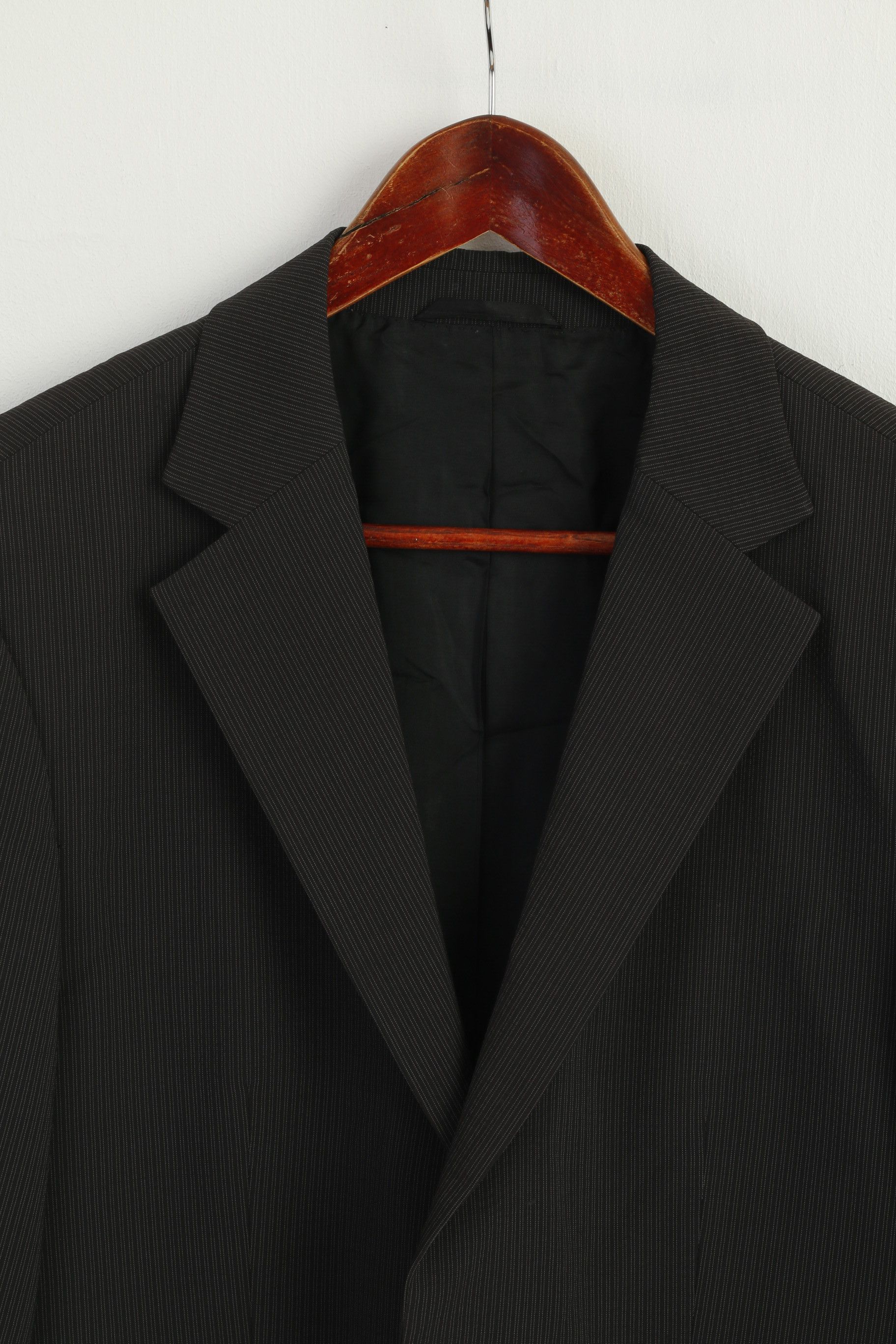 Hugo Boss Hugo Boss Men 48 38 Blazer Charcoal Striped 3230 Size 38R - 2 Thumbnail