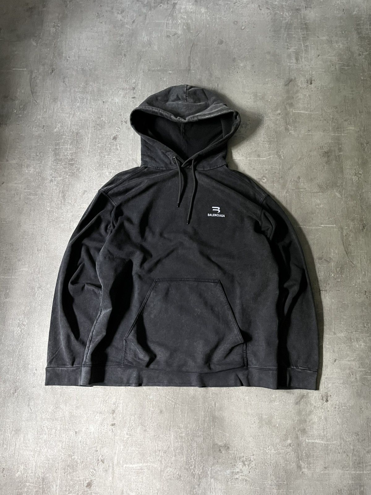 Balenciaga Sport B hoodie gray rare