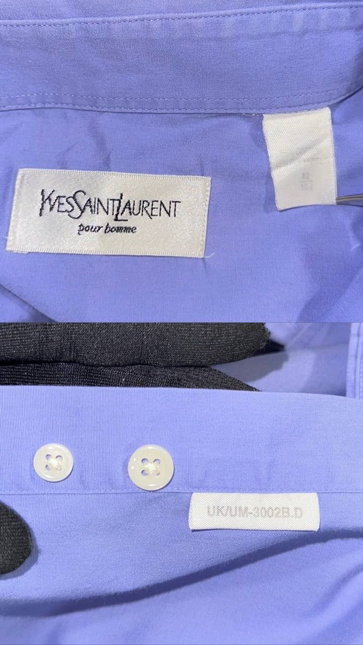 Vintage × Yves Saint Laurent Yves Saint Laurent vintage shirt buttons ysl long sleeve Size US XL / EU 56 / 4 - 11 Thumbnail