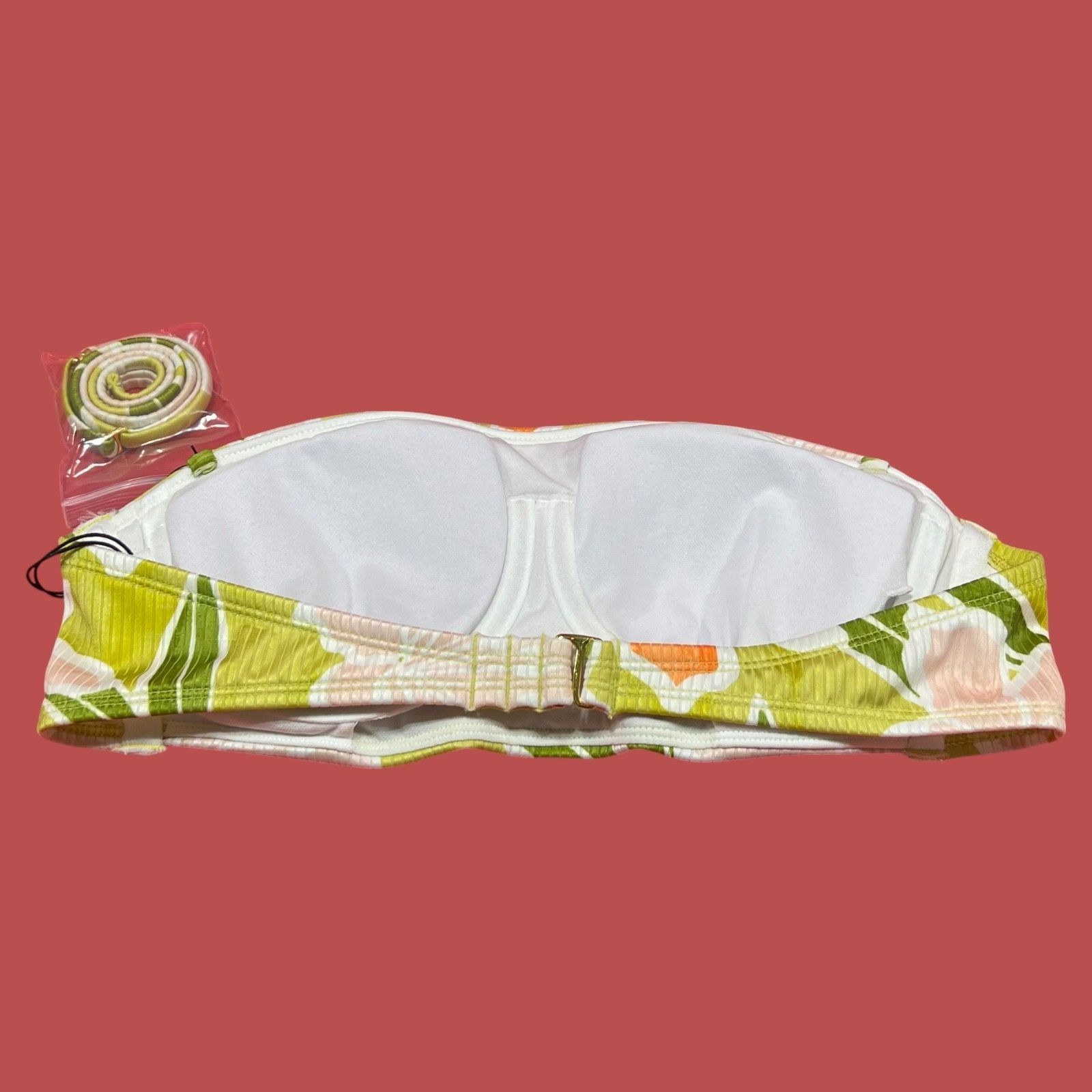 Other Shade & Shore - Women's Ribbed Hidden Underwire Bandeau Biki Size ONE SIZE - 6 Thumbnail