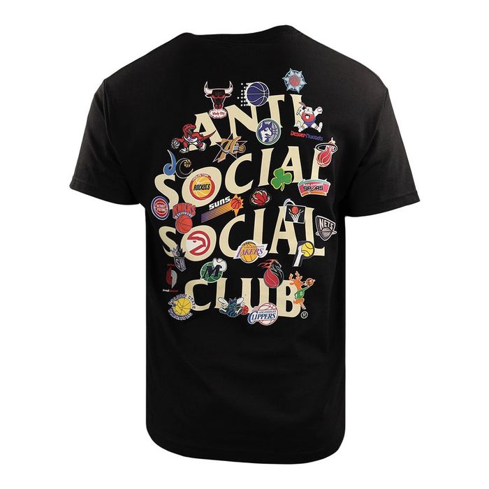 NBA NBA x Anti Social Social Club Logo Collage Tee | Grailed