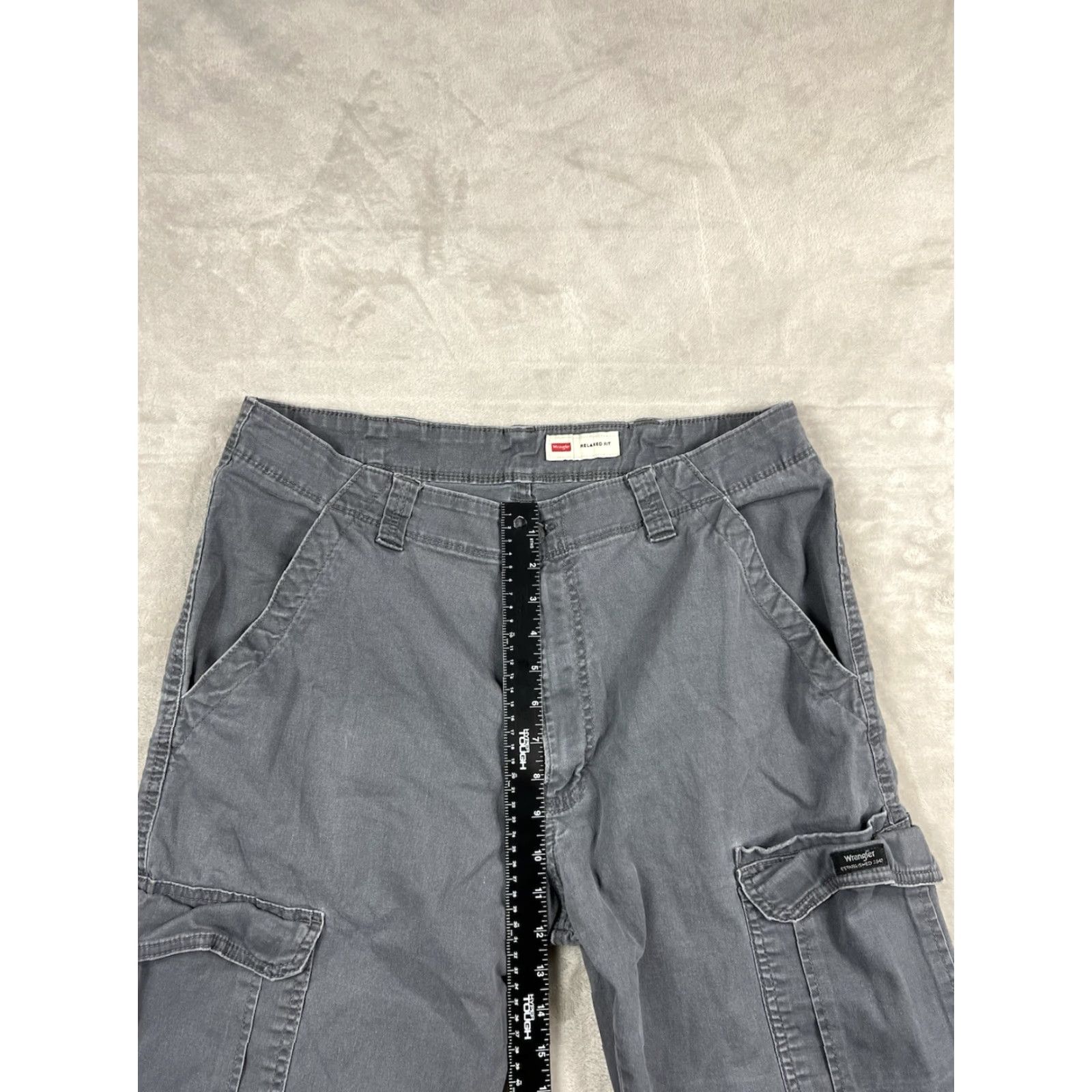 Wrangler Wrangler Five Star Men's Gray Cargo Pants Relaxed Fit Straight Leg Sz 36x32 Size US 36 / EU 52 - 3 Thumbnail