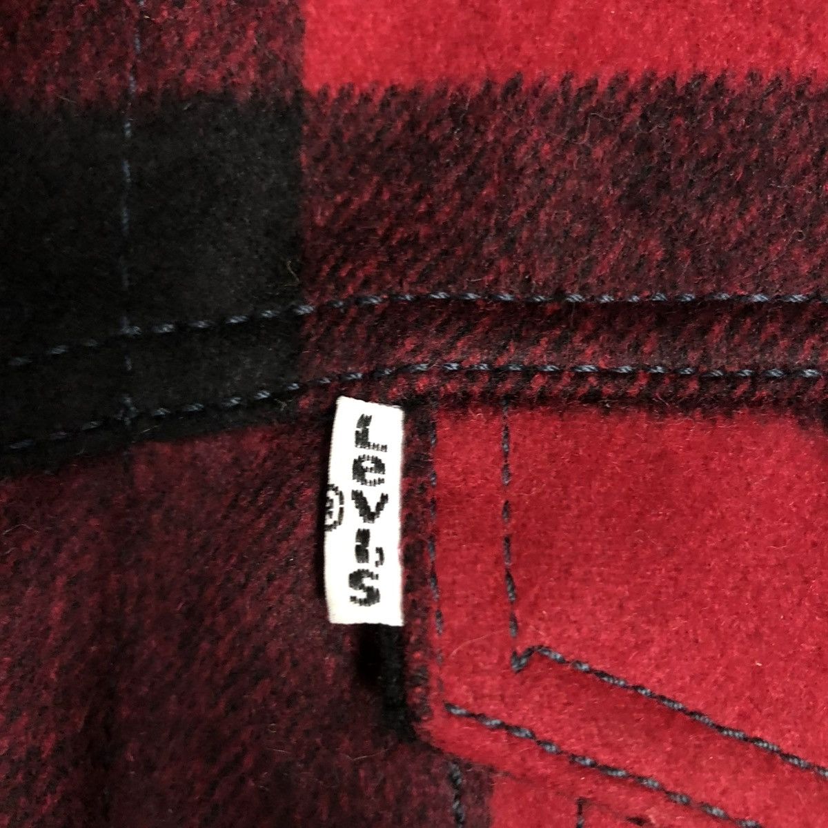 Levi's 🔥VINTAGE CHORE WOOL JACKET BLANKET LEVI’S TARTAN DESIGN Size US M / EU 48-50 / 2 - 20 Thumbnail