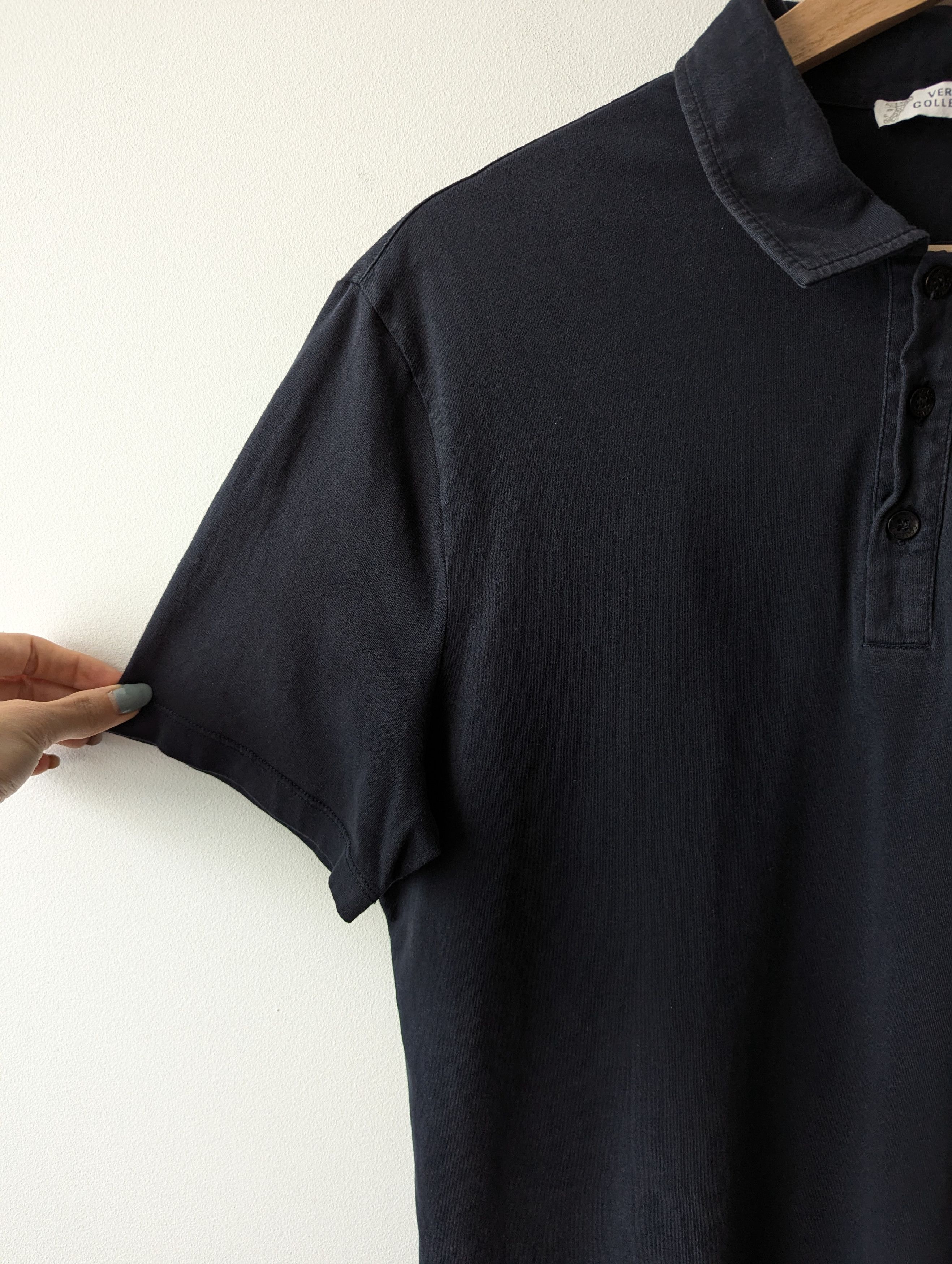 Versace Versace Collection Polo Shirt Cotton Navy Gold Medusa Patch Size US M / EU 48-50 / 2 - 6 Thumbnail
