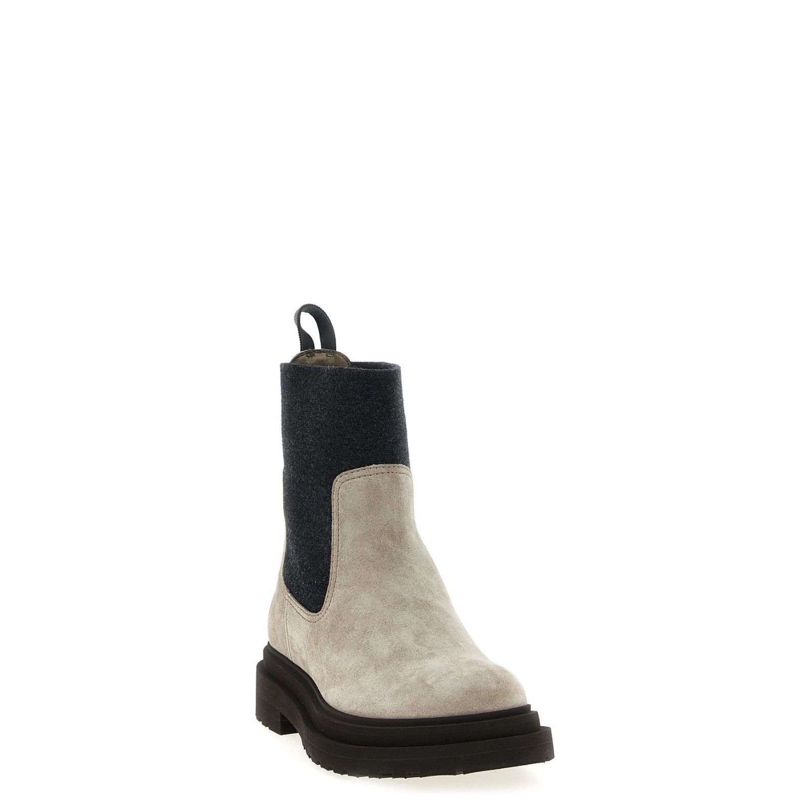 Brunello Cucinelli BRUNELLO CUCINELLI Beige Suede Ankle Boots New & Authentic ( Size US 6 / IT 36 - 2 Thumbnail