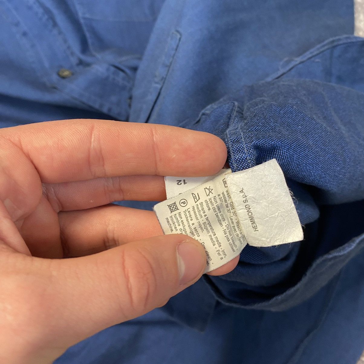 Valentino Luxury Valentino Jeans Small Basic logo Blue vintage shirt Size US L / EU 52-54 / 3 - 12 Thumbnail