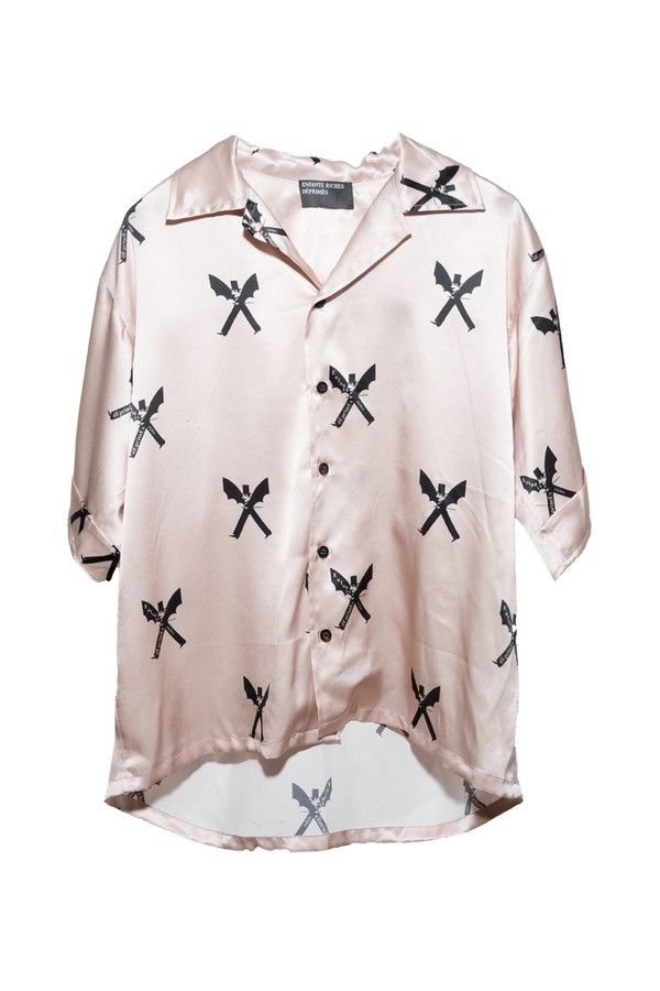 Enfants Riches Deprimes NOUVEAU LOGO CHEMISE CAMP COLLAR SILK SHIRT Size US M / EU 48-50 / 2 - 1 Thumbnail
