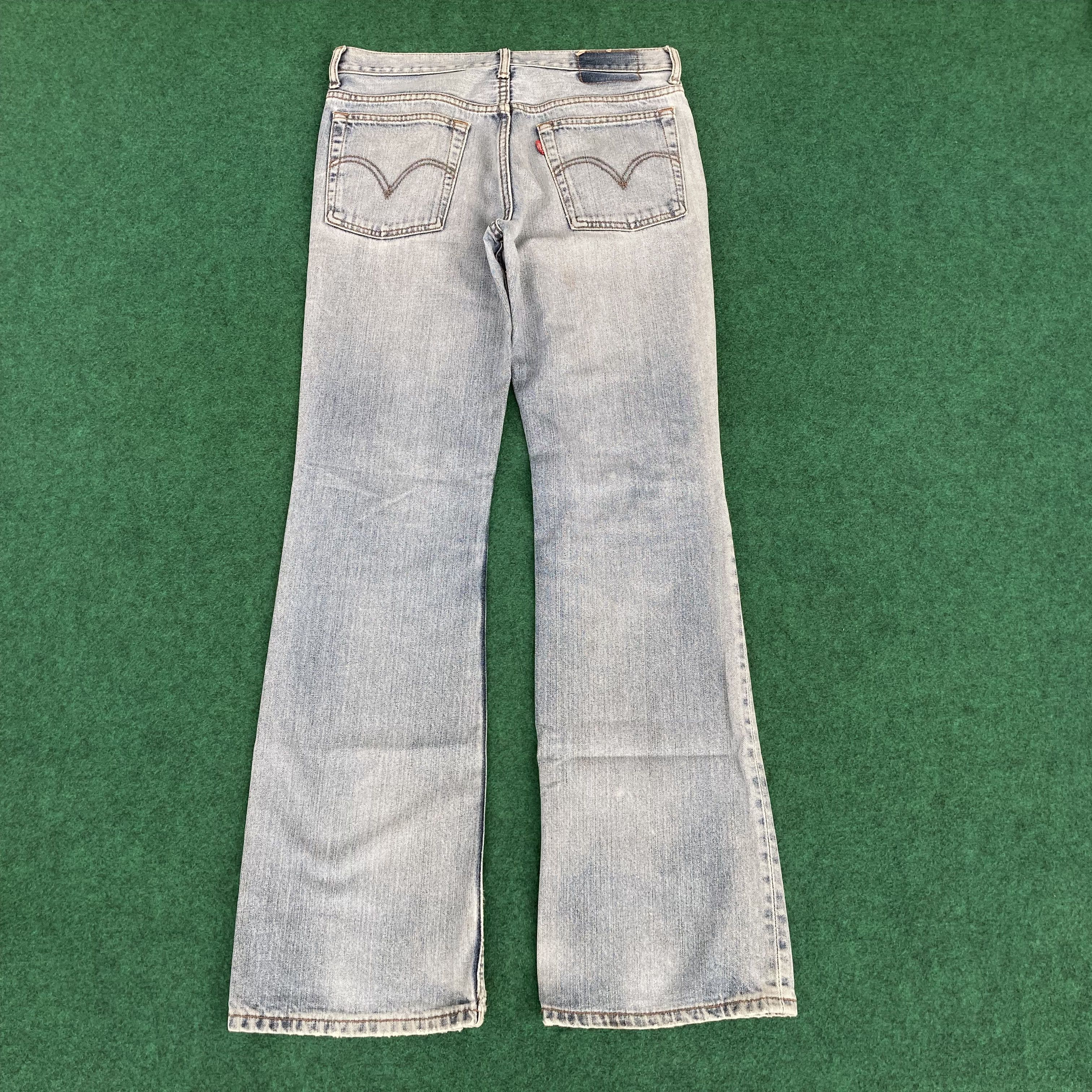 Levi's Vtg Levis 517 Ripped Faded Denim Bootcut Flared Sz 33 Jeans Size US 33 - 12 Thumbnail