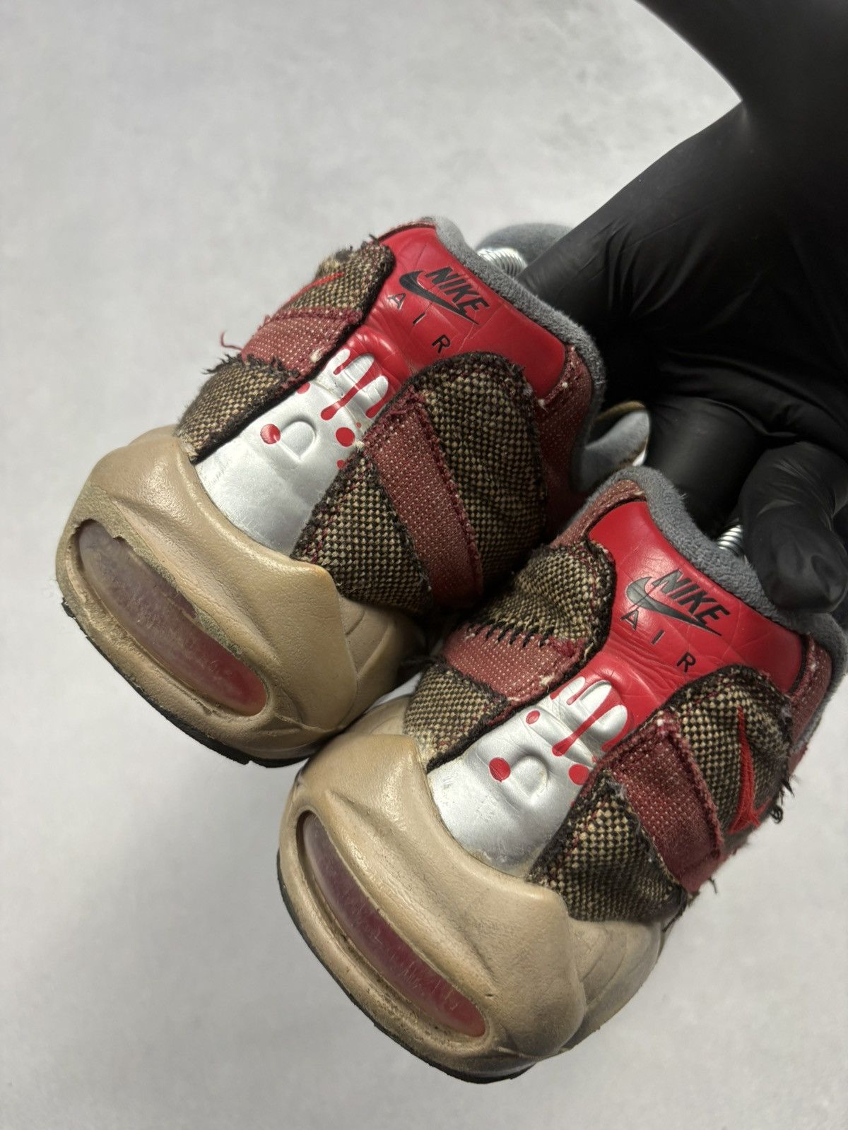 Nike Nike Air Max 95 Freddy Krueger Horror Distressed Sneakers 41 Size US 8 / EU 41 - 3 Thumbnail